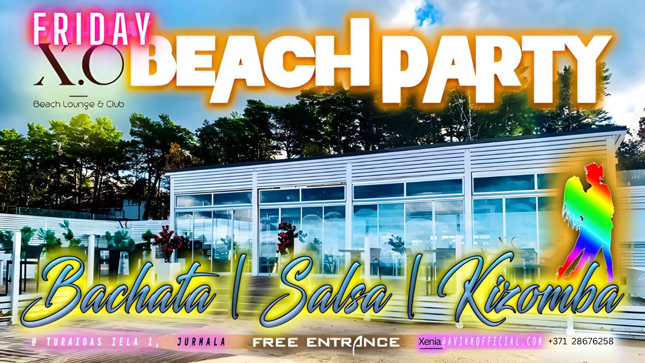 FREE BEACH PARTY - Social dancing Riga Studio x Urban Sensual x X.O Beach Lounge