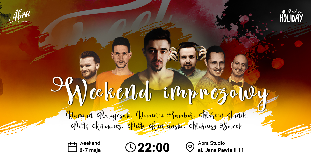 Weekend imprezowy z FeelTheSalsa w ABRA Studio - 06-07.05.2022