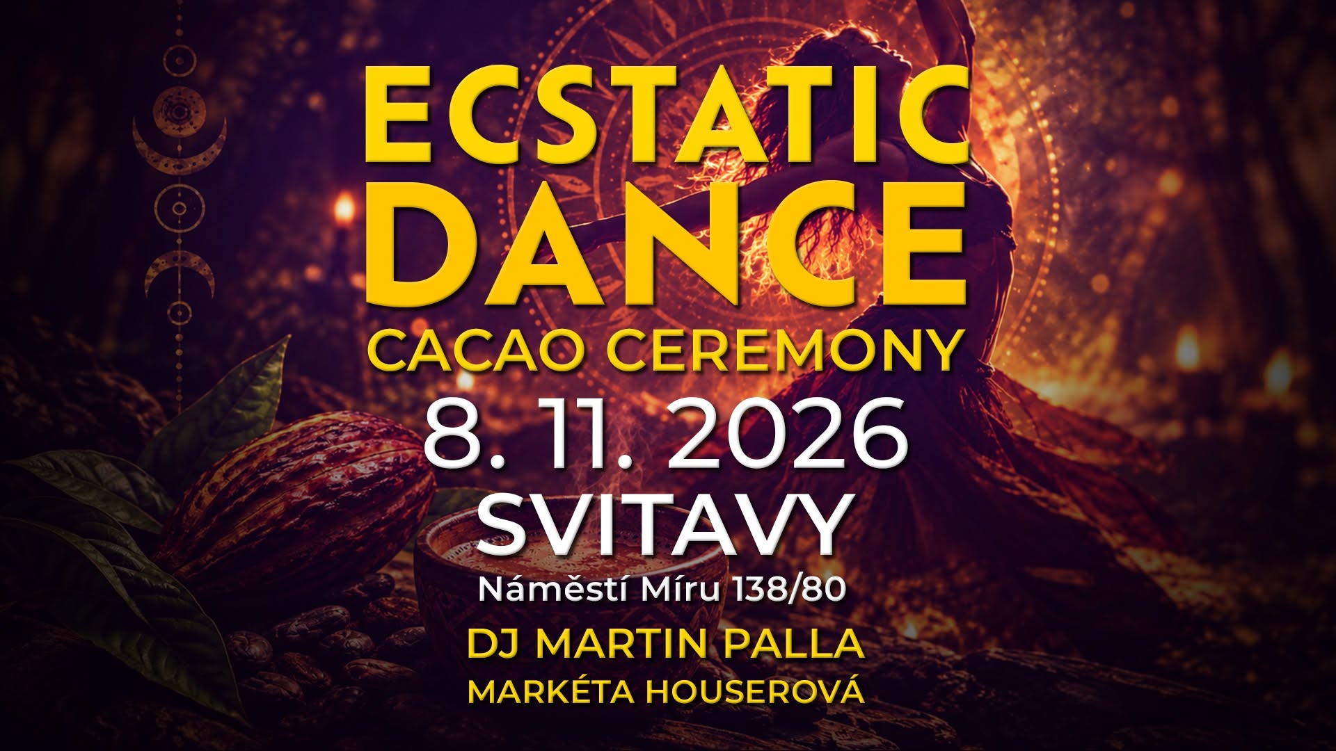 ECSTATIC DANCE DJ Martin Palla 08. 11. 2026 SVITAVY