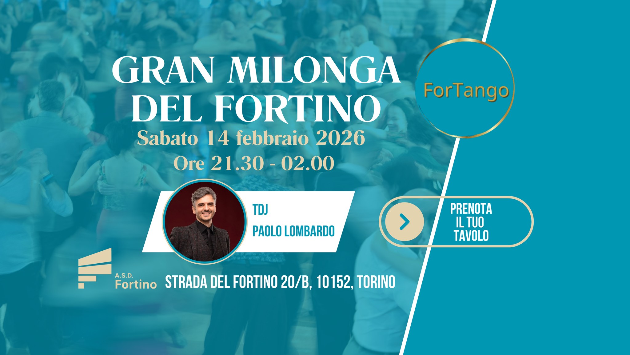 Gran Milonga Del Fortino, Tdj Pucci, 14 Marzo 2026