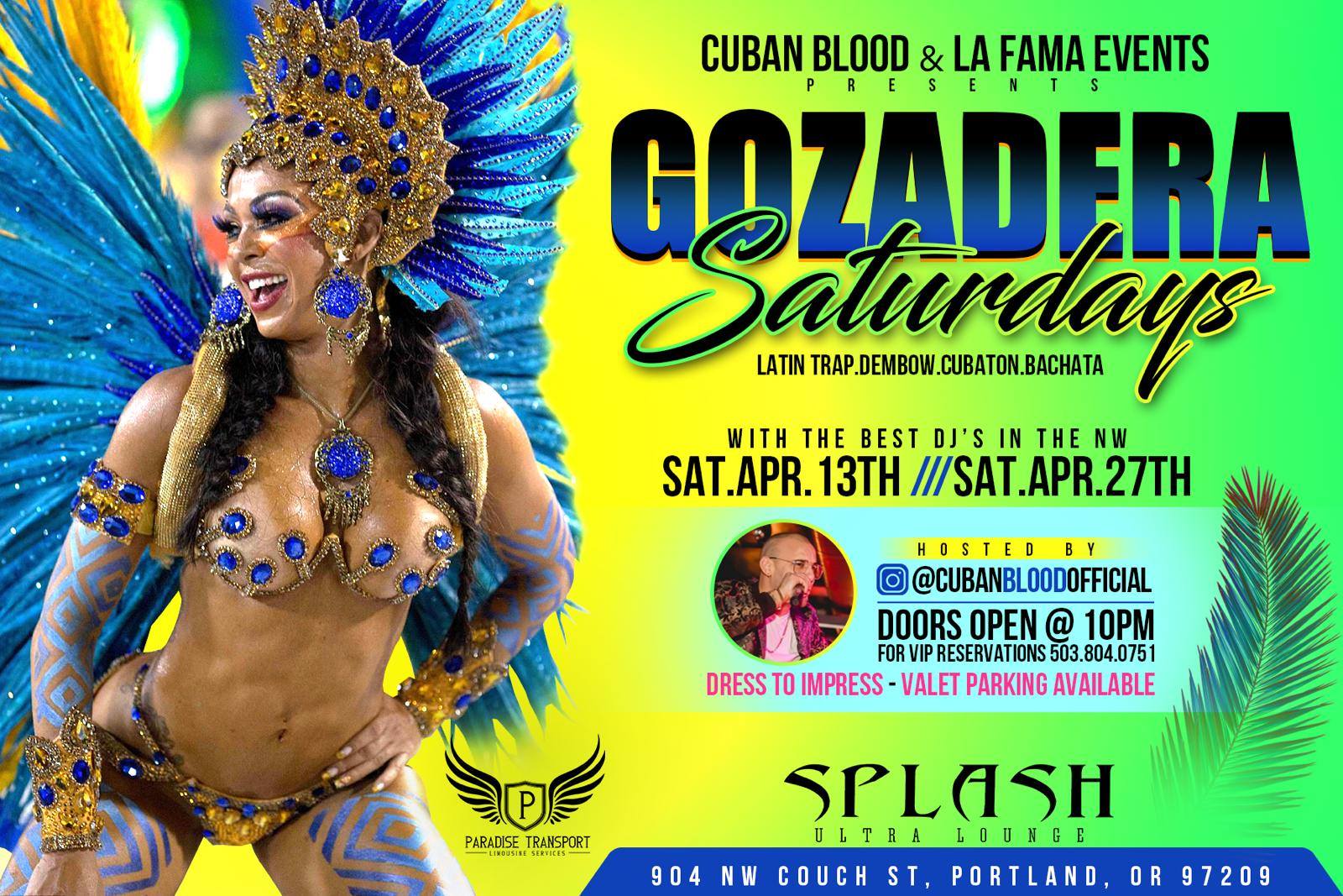 Gozadera Saturdays (Latino Affair) J Plaga at Splash