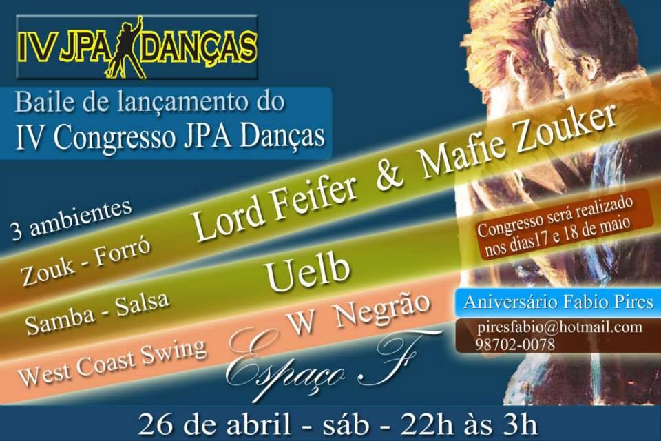 BAILE LANÇAMENTO IV CONGRESSO JPA DANÇAS