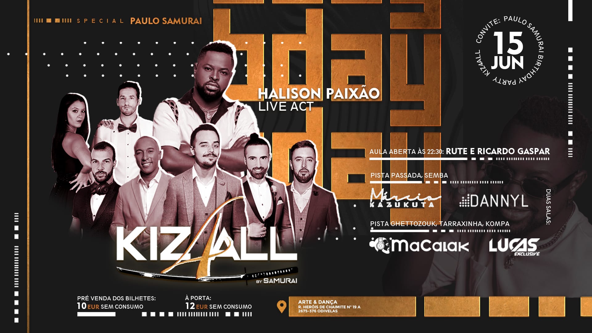 KIZ4ALL Halison Paixão Live act e Samurai B-Day