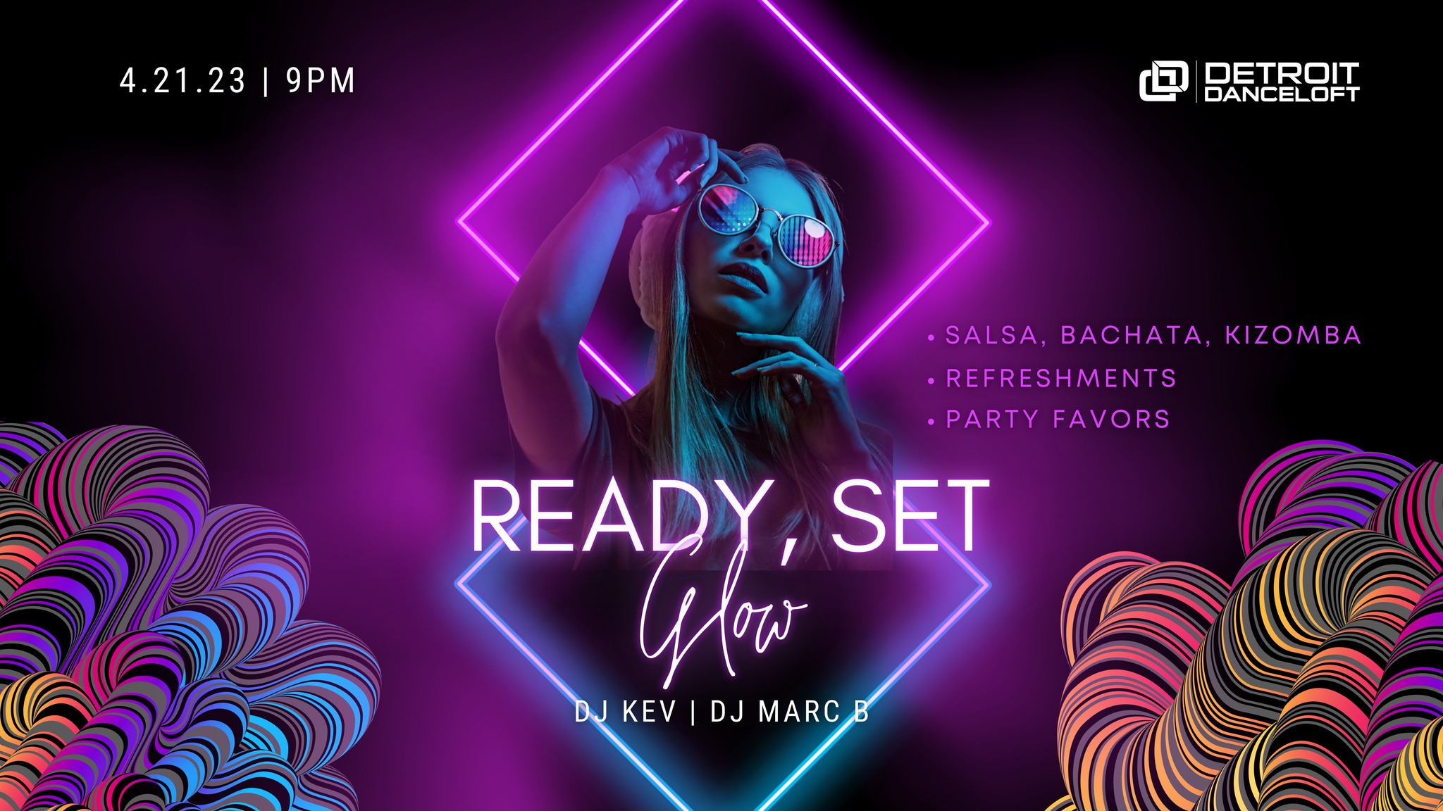Ready, Set, GLOW! - An SBK Neon Blacklight Social