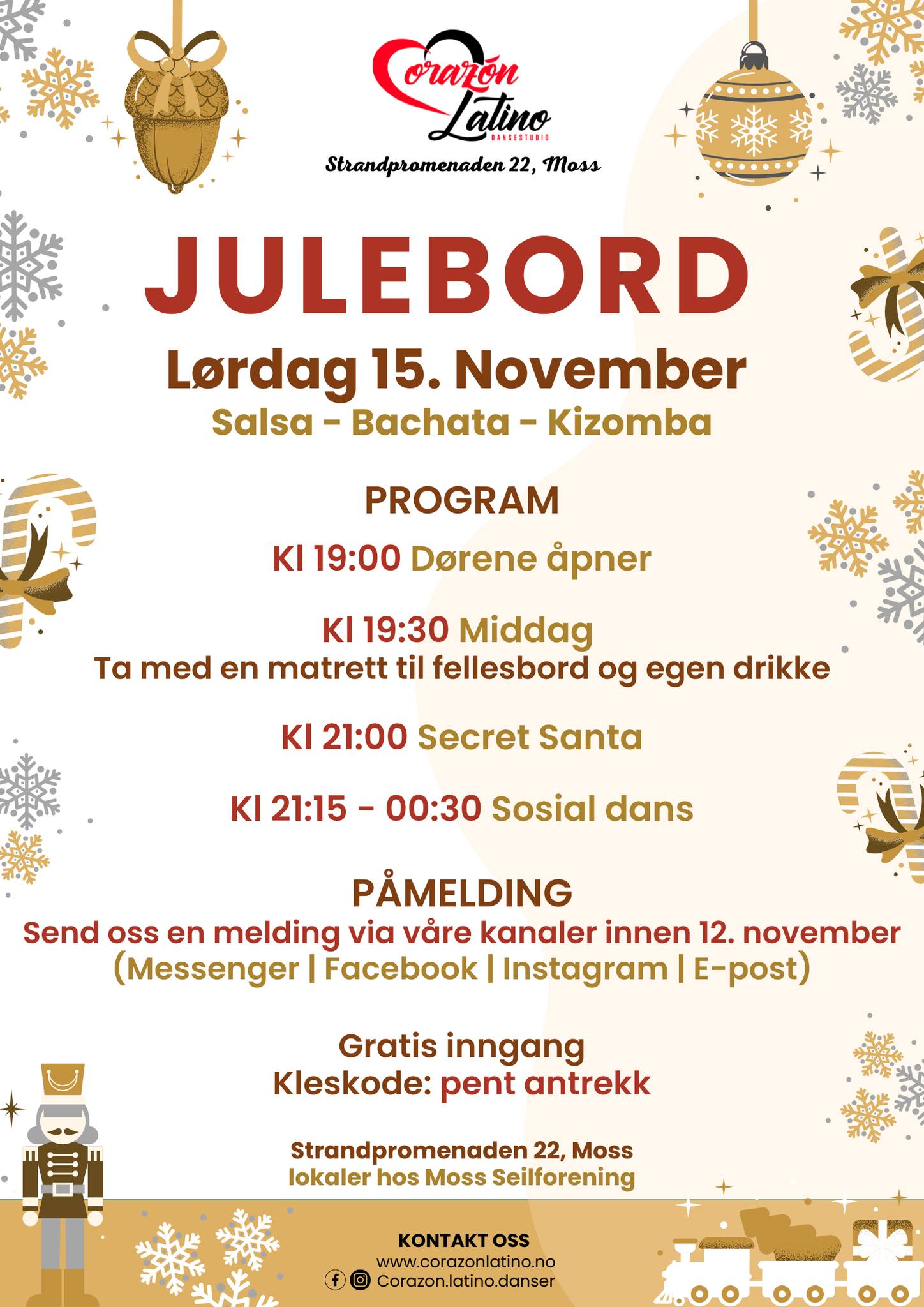 Julebord Corazón Latino Dansestudio