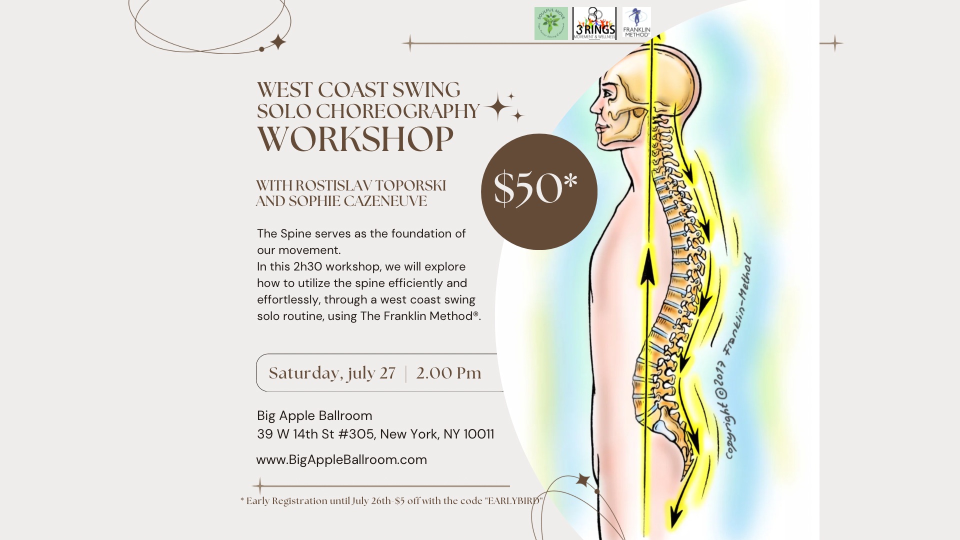 Wcs solo choreography workshop and body awareness