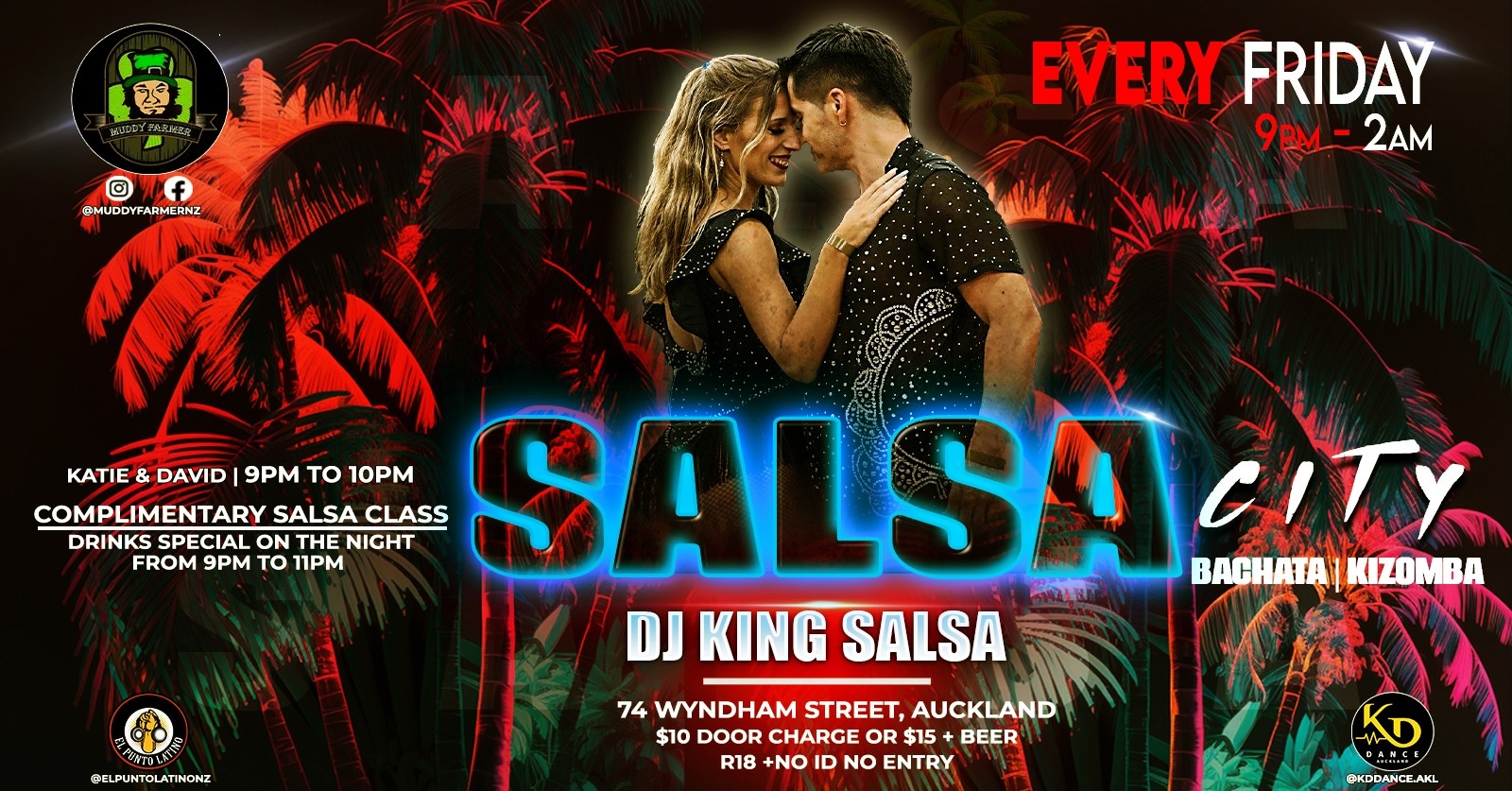 Salsa City EVERY FRIDAY @Muddy Farmer