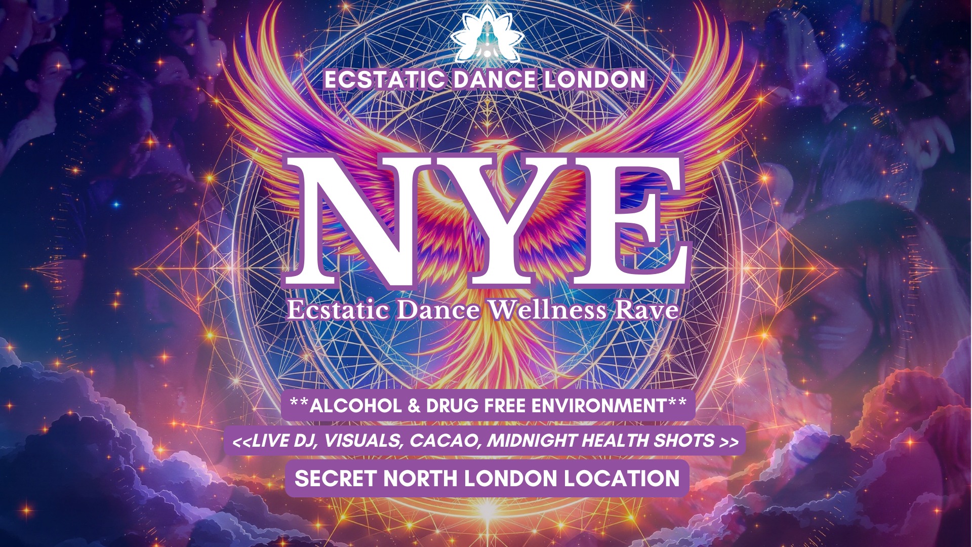 NEW YEARS EVE CELEBRATION with Ecstatic Dance London - NYE Ecstatic Dance Conscious Clubbing