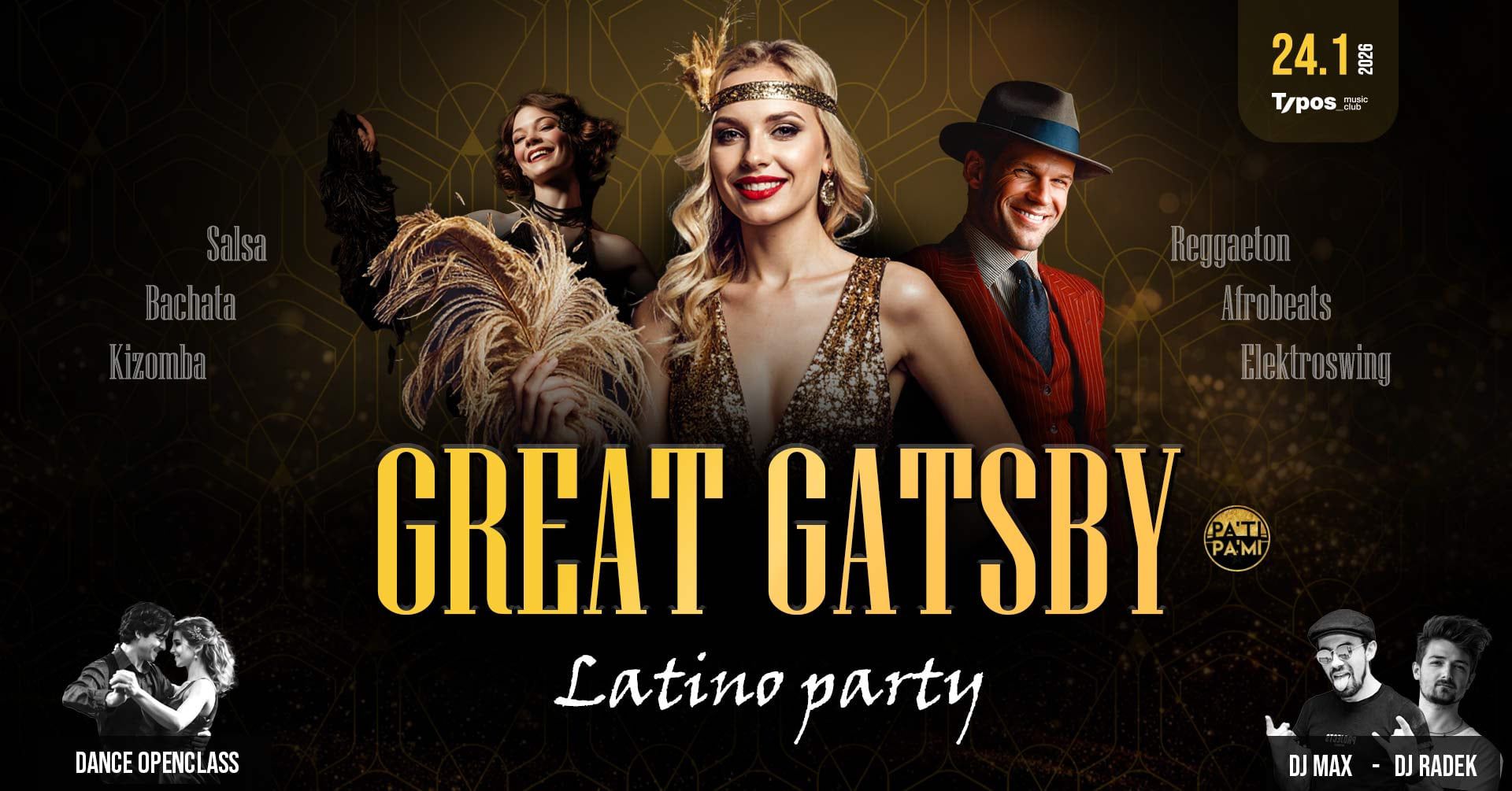 Gatsby Latino Party - 7.vyročí PaTi PaMi!