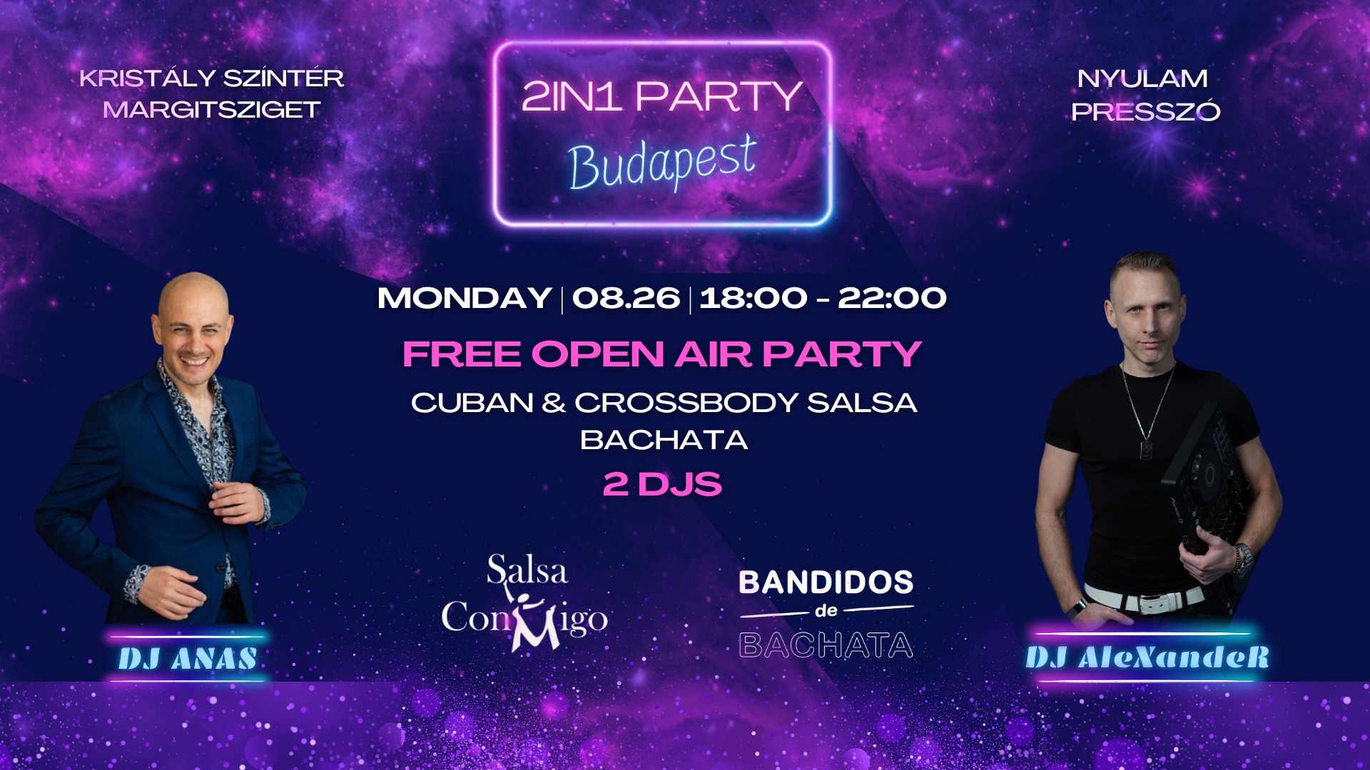 2in1 Party Budapest FREE OPEN AIR PARTY 2024.08.26.