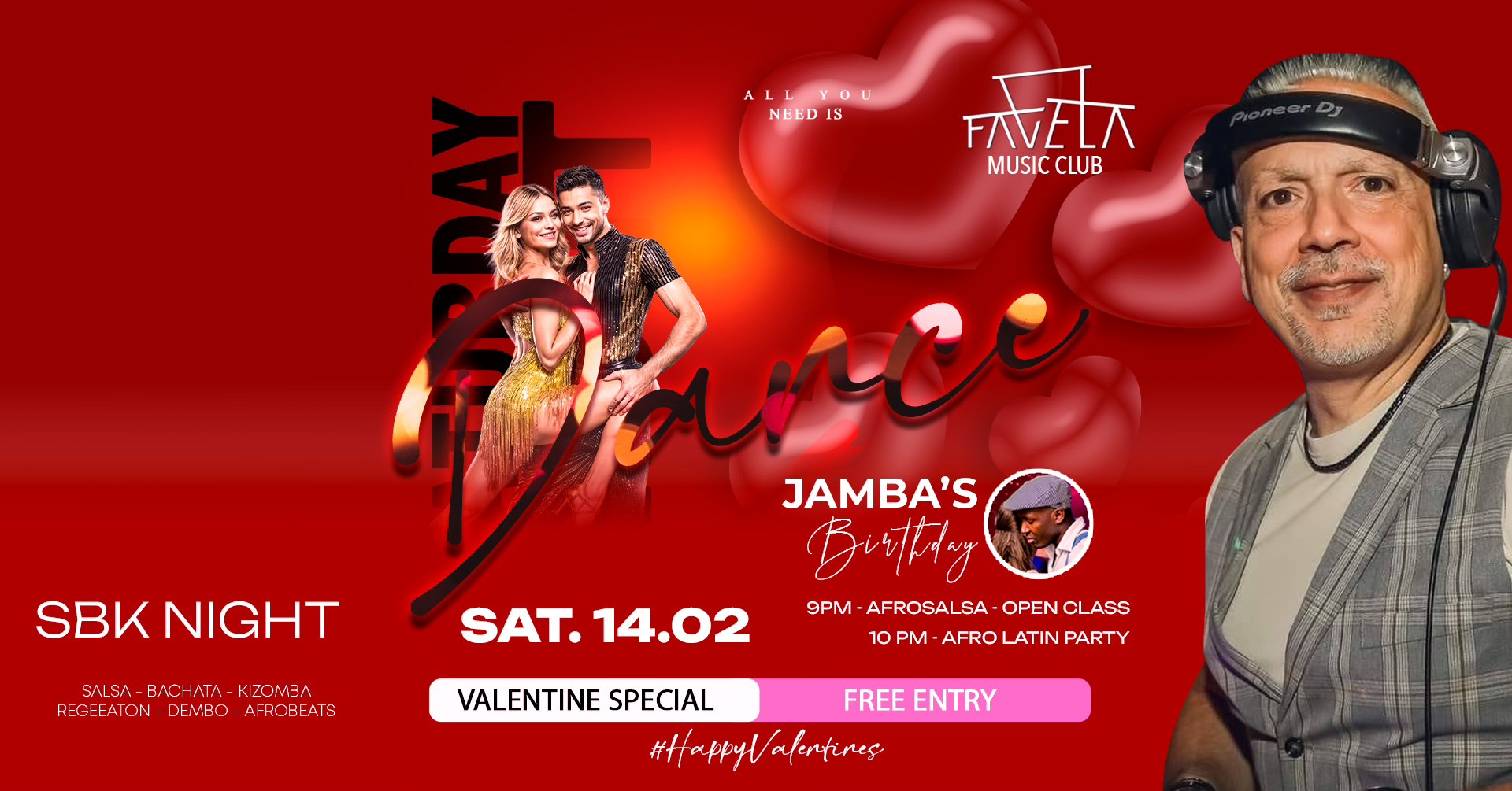 Valentine’s Night Party at Favela Club