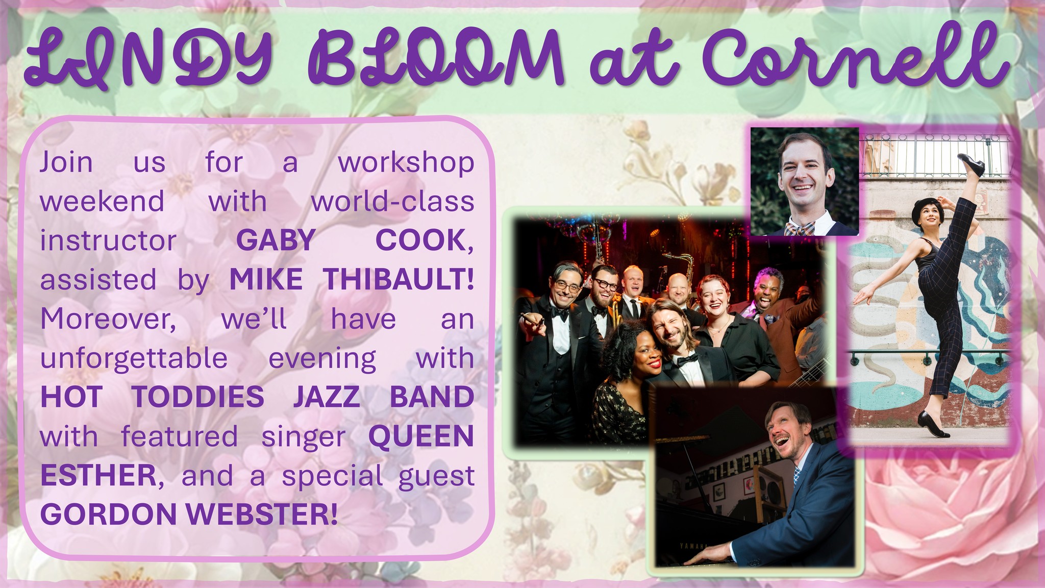 LINDY BLOOM at Cornell: A Weekend of Swing with Live Jazz & Workshops