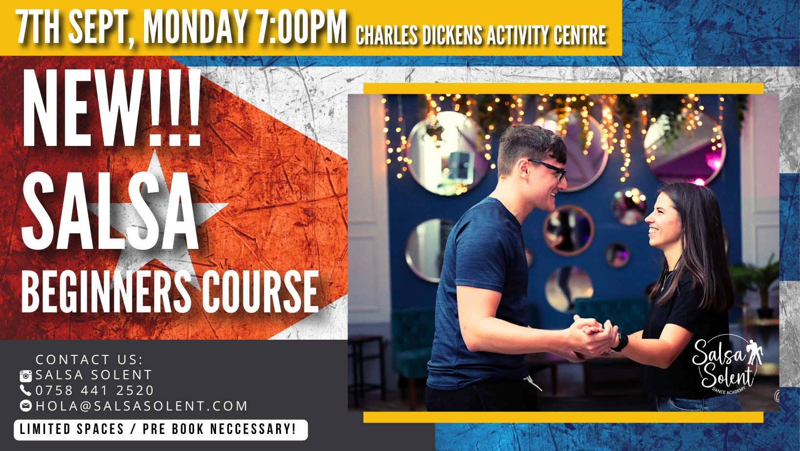 NEW!!! Beginners Salsa Course - SEPTEMBER 2026 ⏰