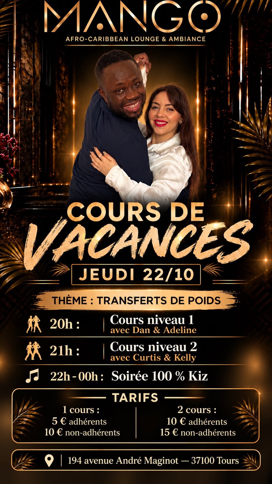 SENSA’KIZ HOLIDAY✨Jeudi 22 10 au Mango
