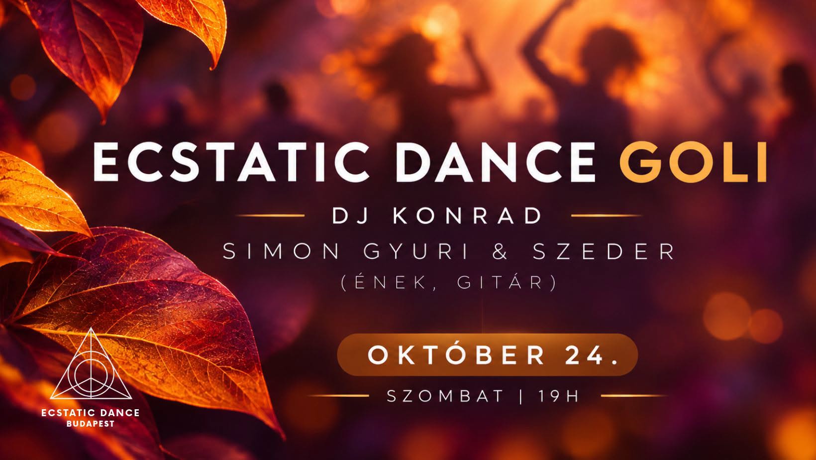 Ecstatic Dance Goli Konráddal, Szederrel és Simon Gyurival