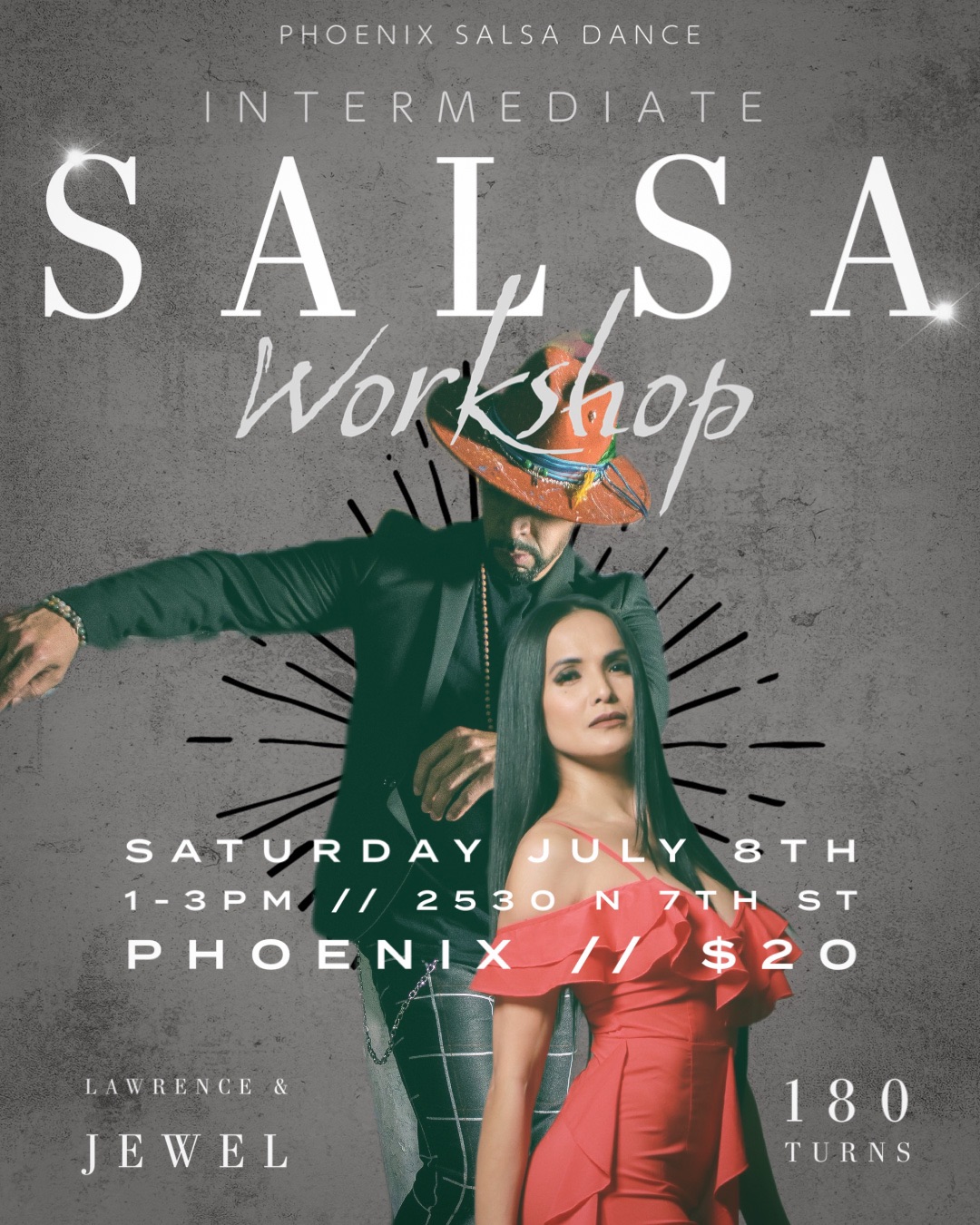 Saturday Intermediate Salsa Workshop: Lawrence & Jewel!