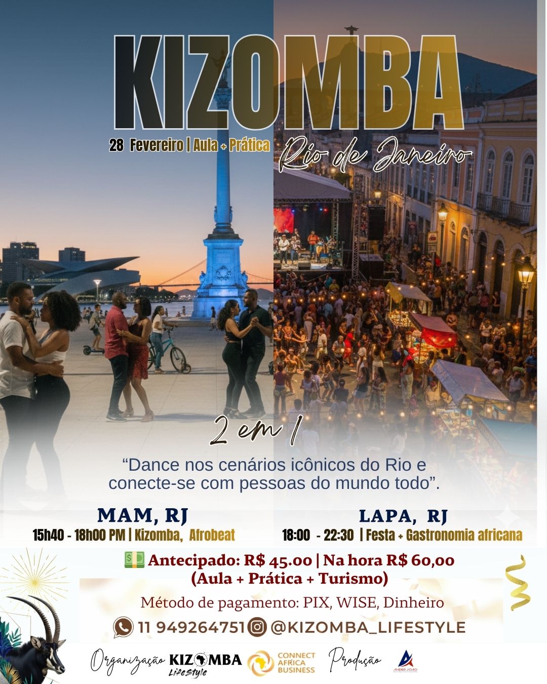 Kizomba Rio de Janeiro Aula de Kizomba