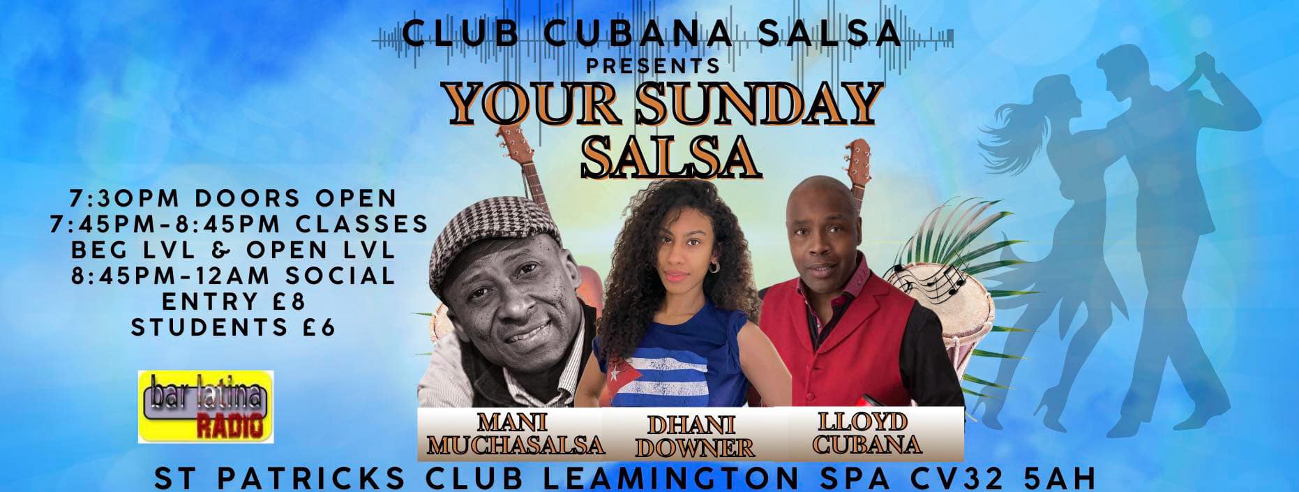 CUBANO Y BACHATA CON CLASE FIESTA