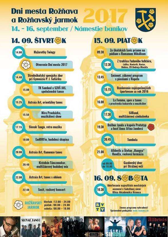 Dni mesta Rožňava a Rožňavský jarmok 2017
