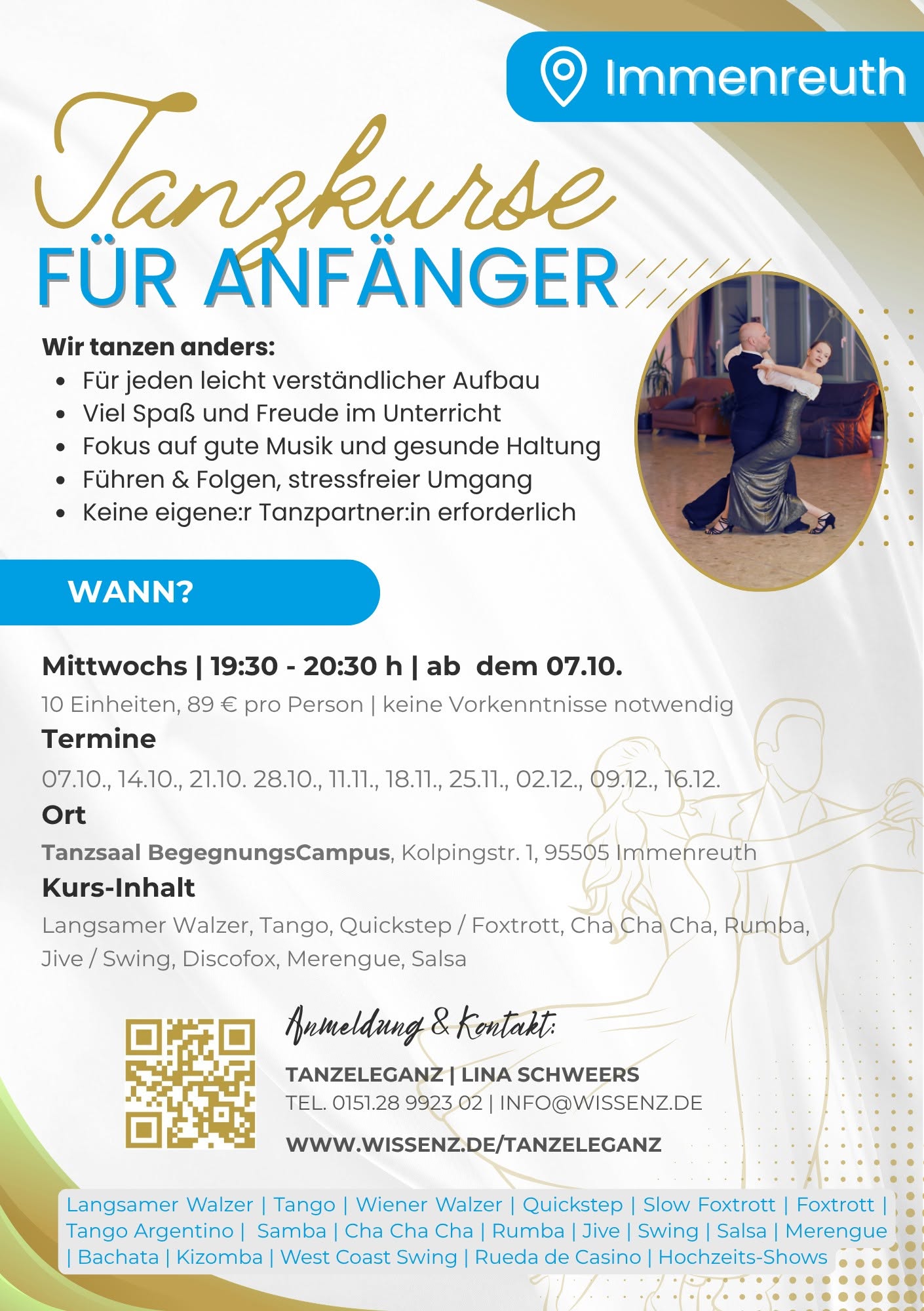Tanzkurse für Anfänger:innen