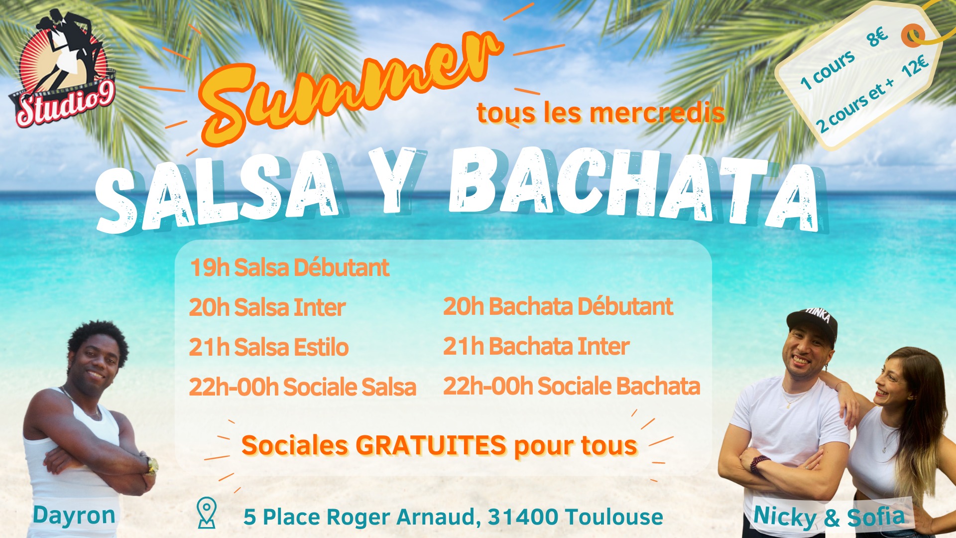 SUMMER SALSA Y BACHATA - TOUS LES MERCREDIS
