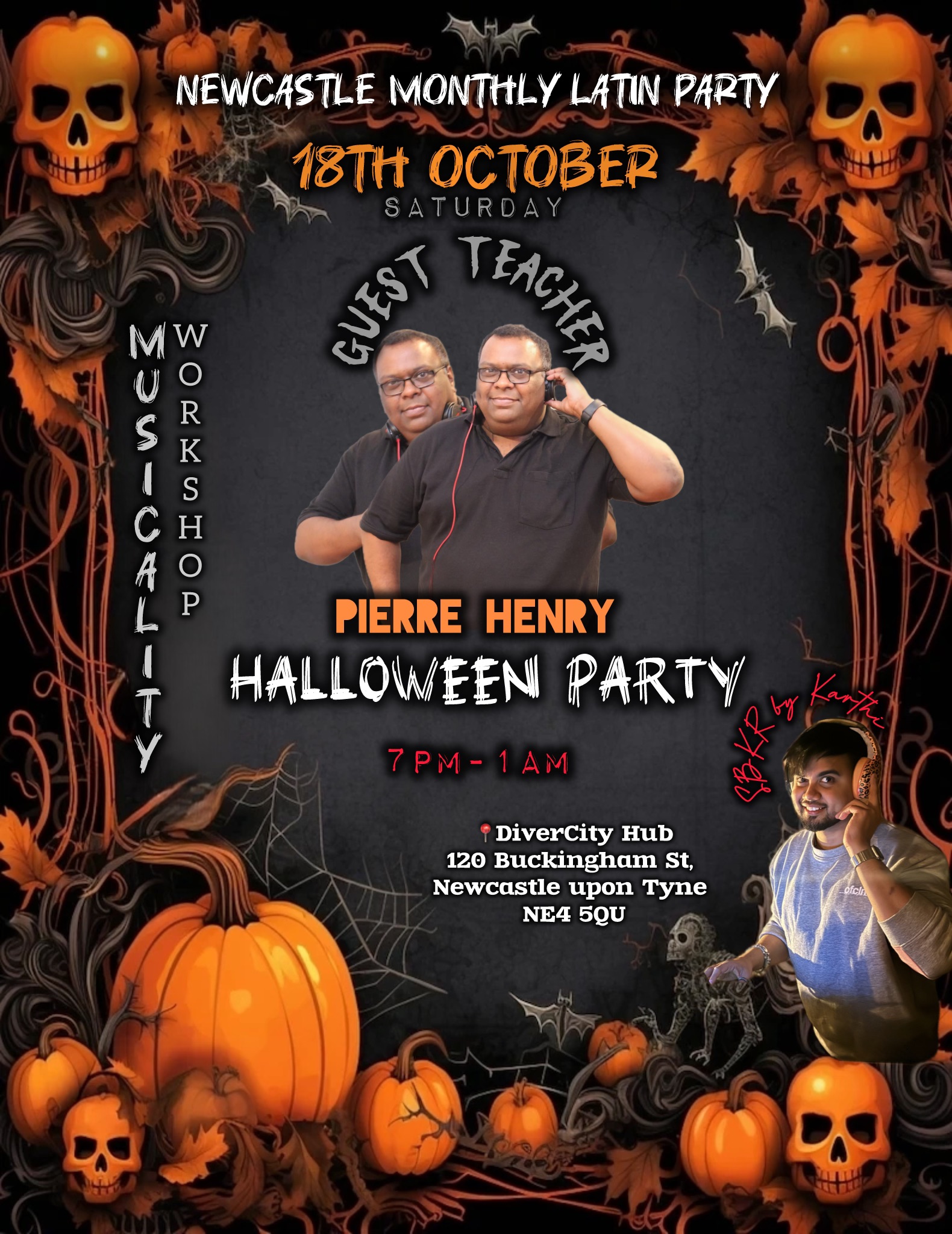 Newcastle Monthly Latin Party - Halloween