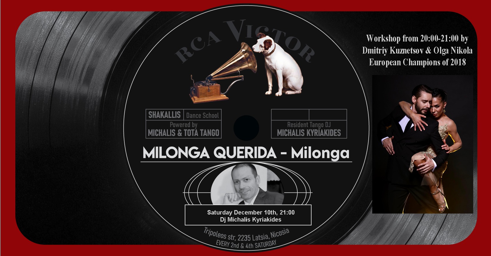 Milonga Querida * SEMINAR by Dmitriy Kuznetsov & Olga Nikola * TDj Michalis Kyriakides