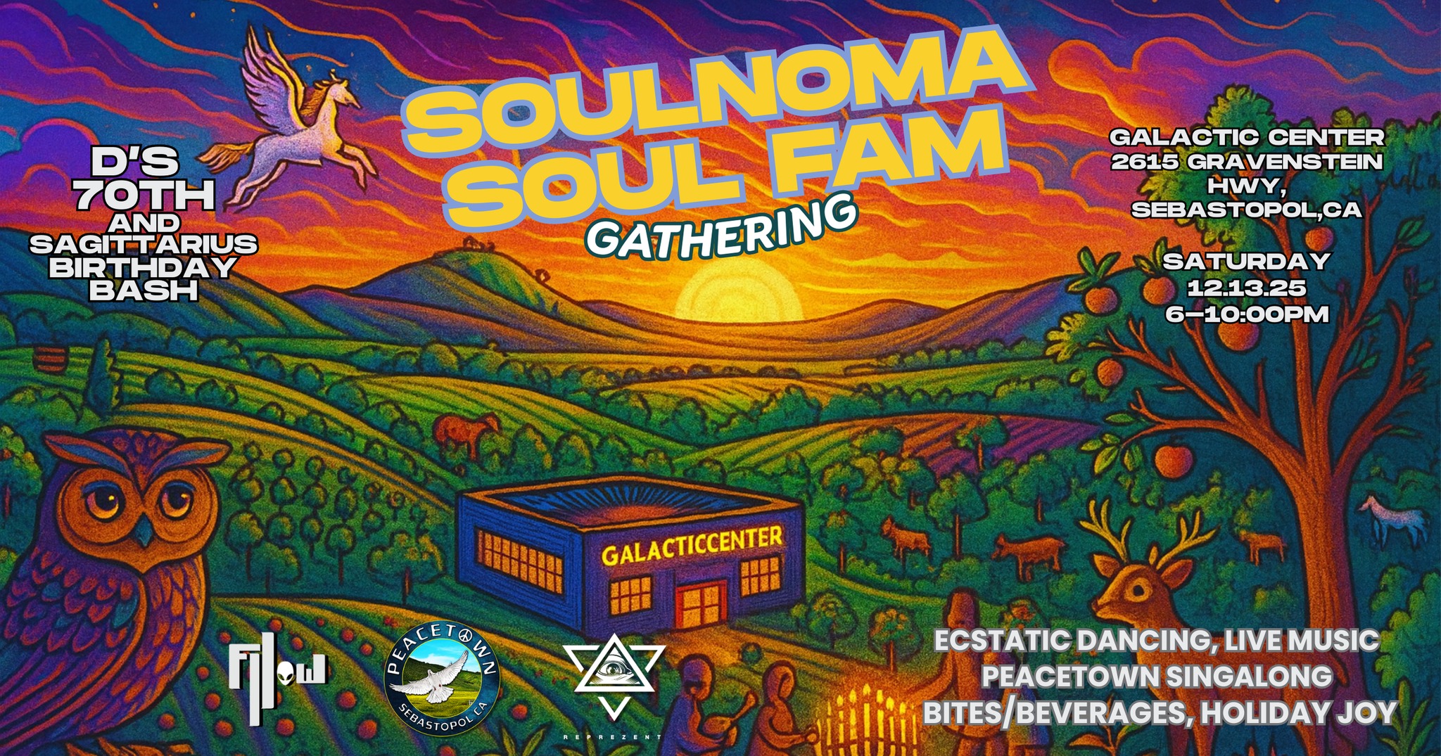 SOULNOMA SOUL FAM GATHERING :: D'S 70TH and SAG BDAY BASH