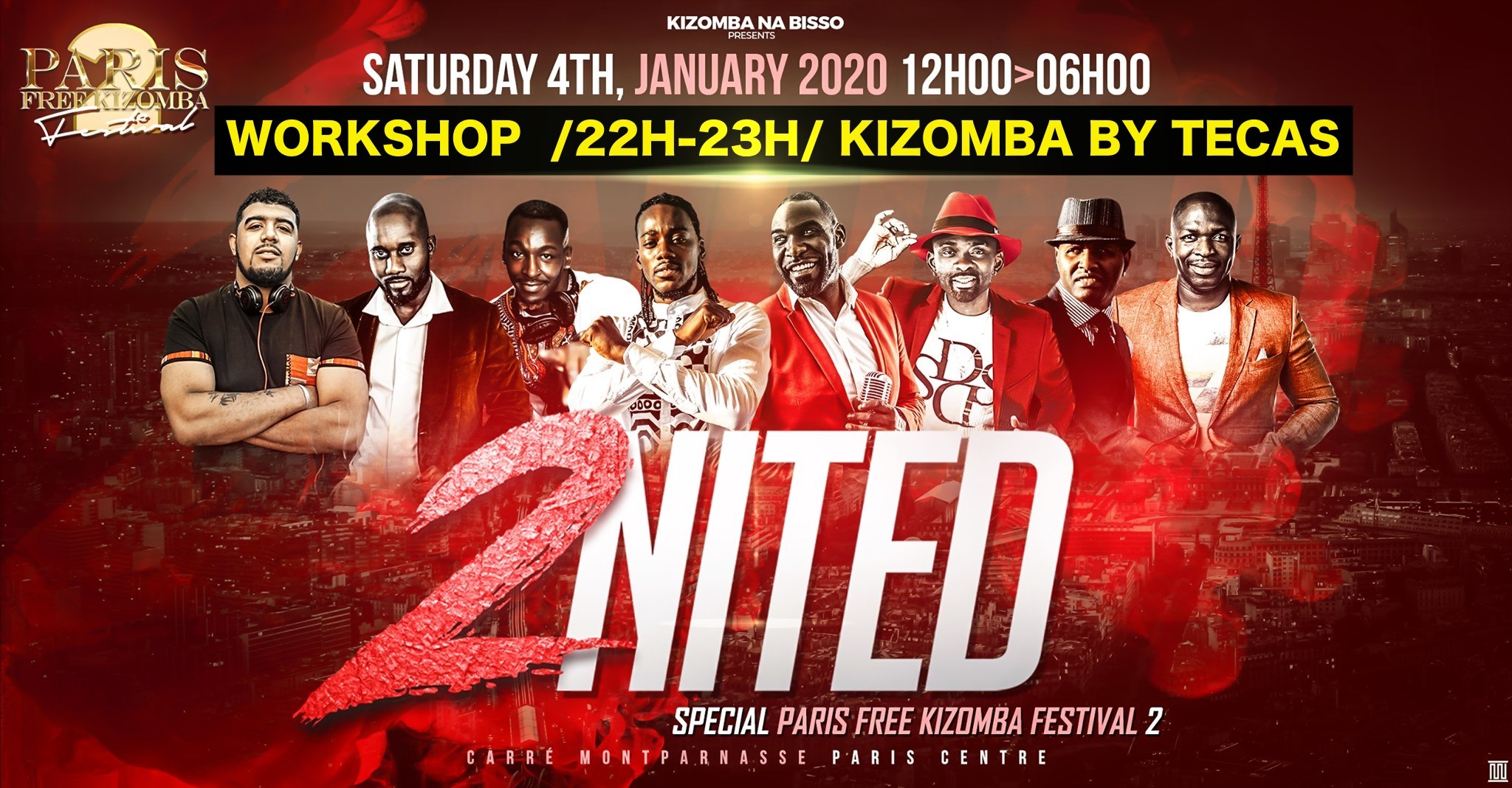 Samedi 4 janvier 2nited special Paris free kizomba Festival 2