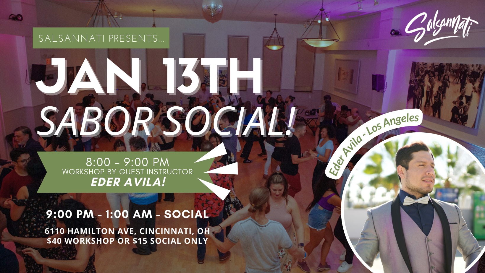 SABOR! January Social Party + Guest Workshop from Eder Avila!