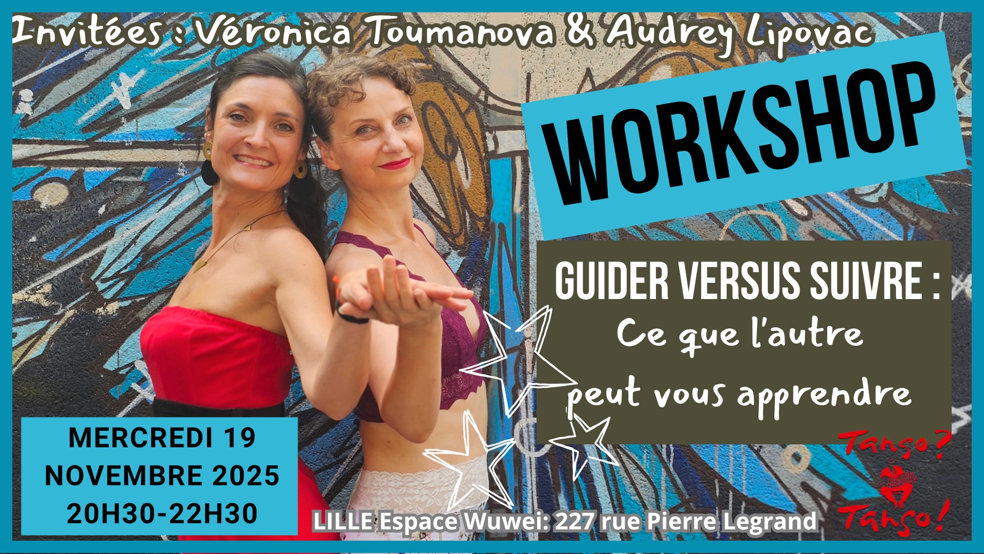 Workshop TANGO "Guider versus suivre" avec Audrey et Veronica - Lille