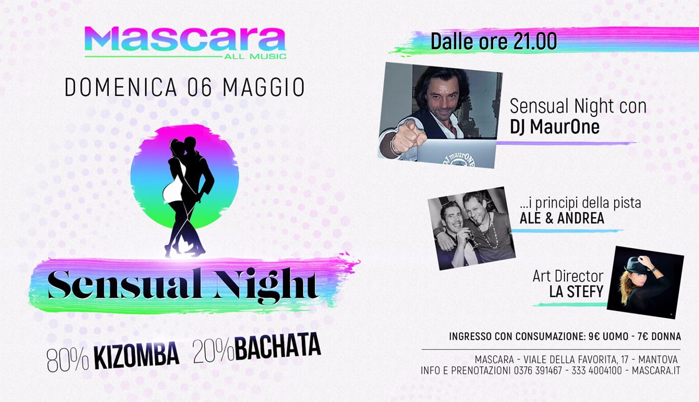 DOMENICA 6 Maggio - Sensual Night Mascara