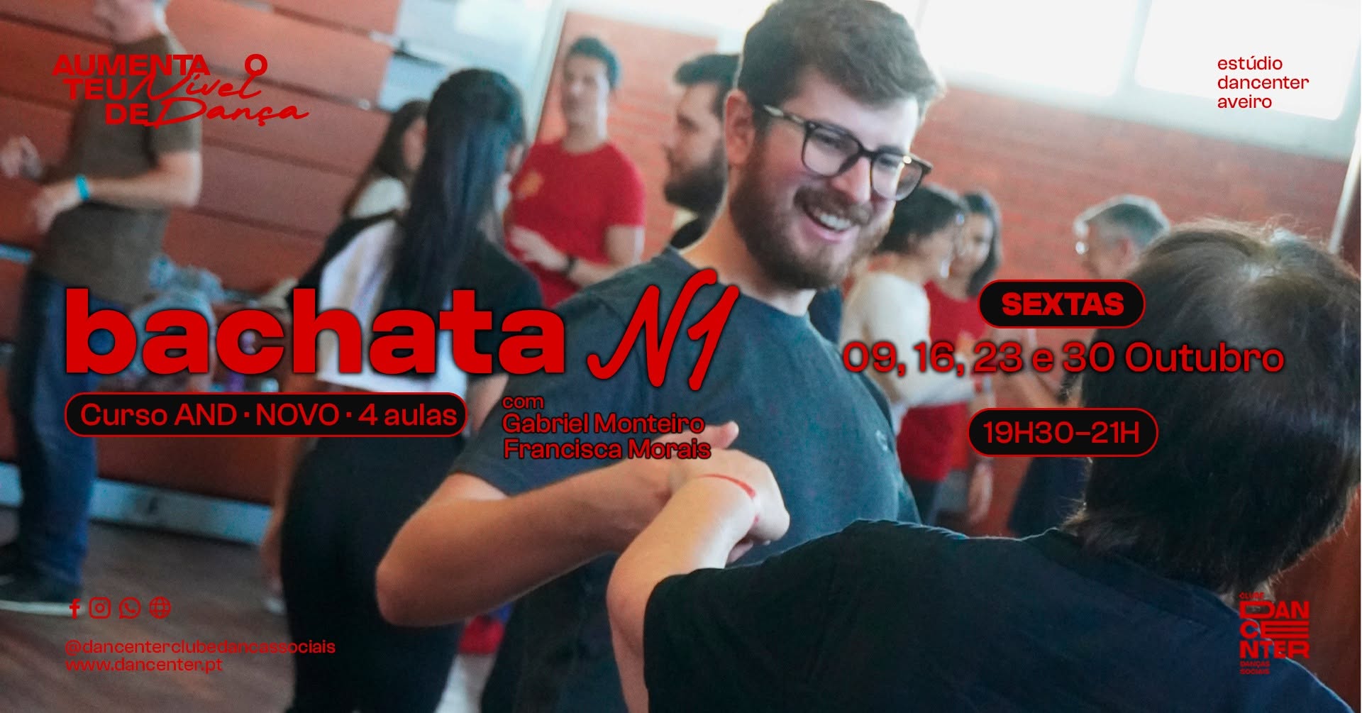 CURSO AND BACHATA N1 AUMENTA O TEU NÍVEL DE DANÇA