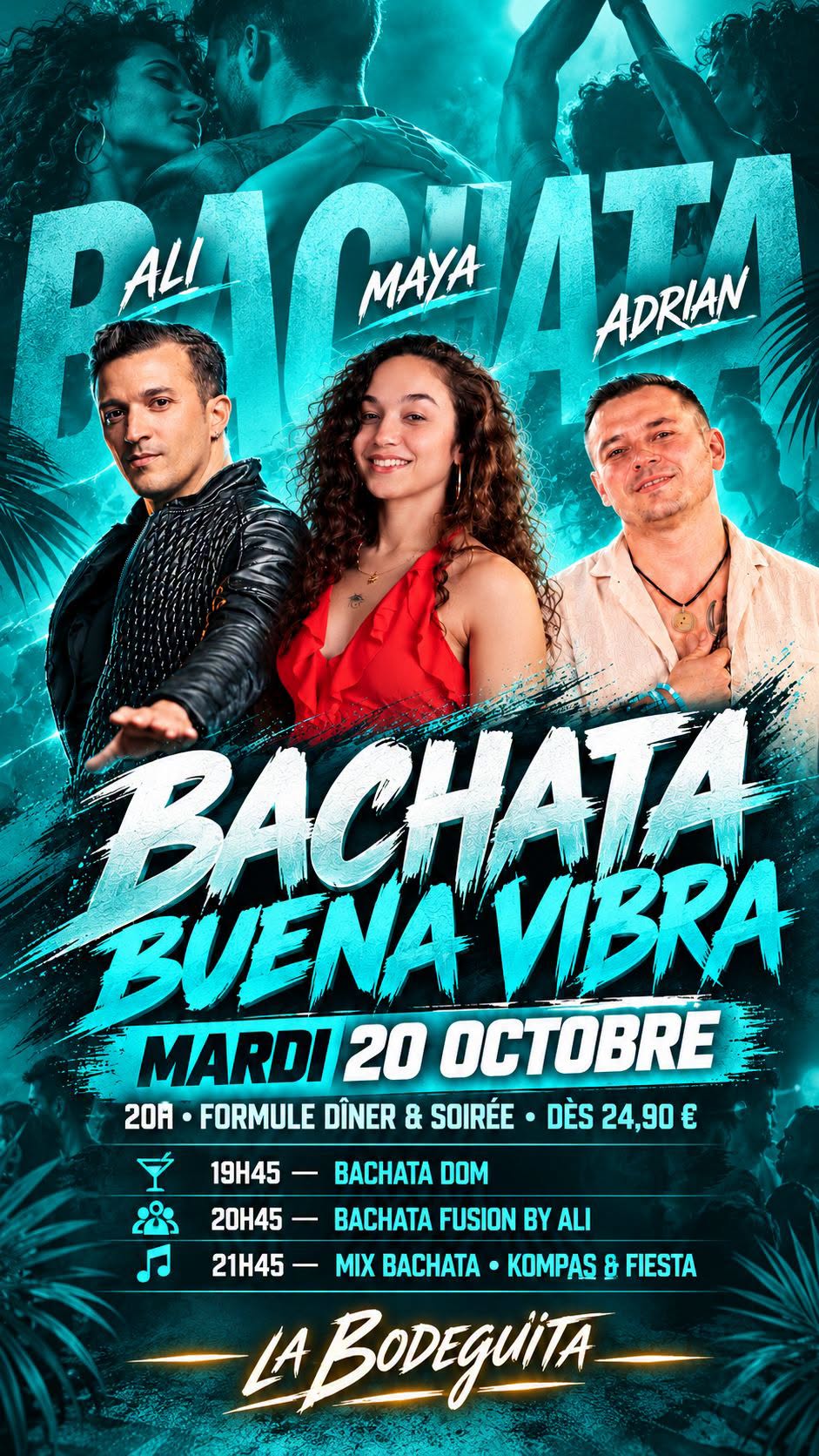 LES MARDIS BACHATA • KOMPA • FOOD & DRINKS