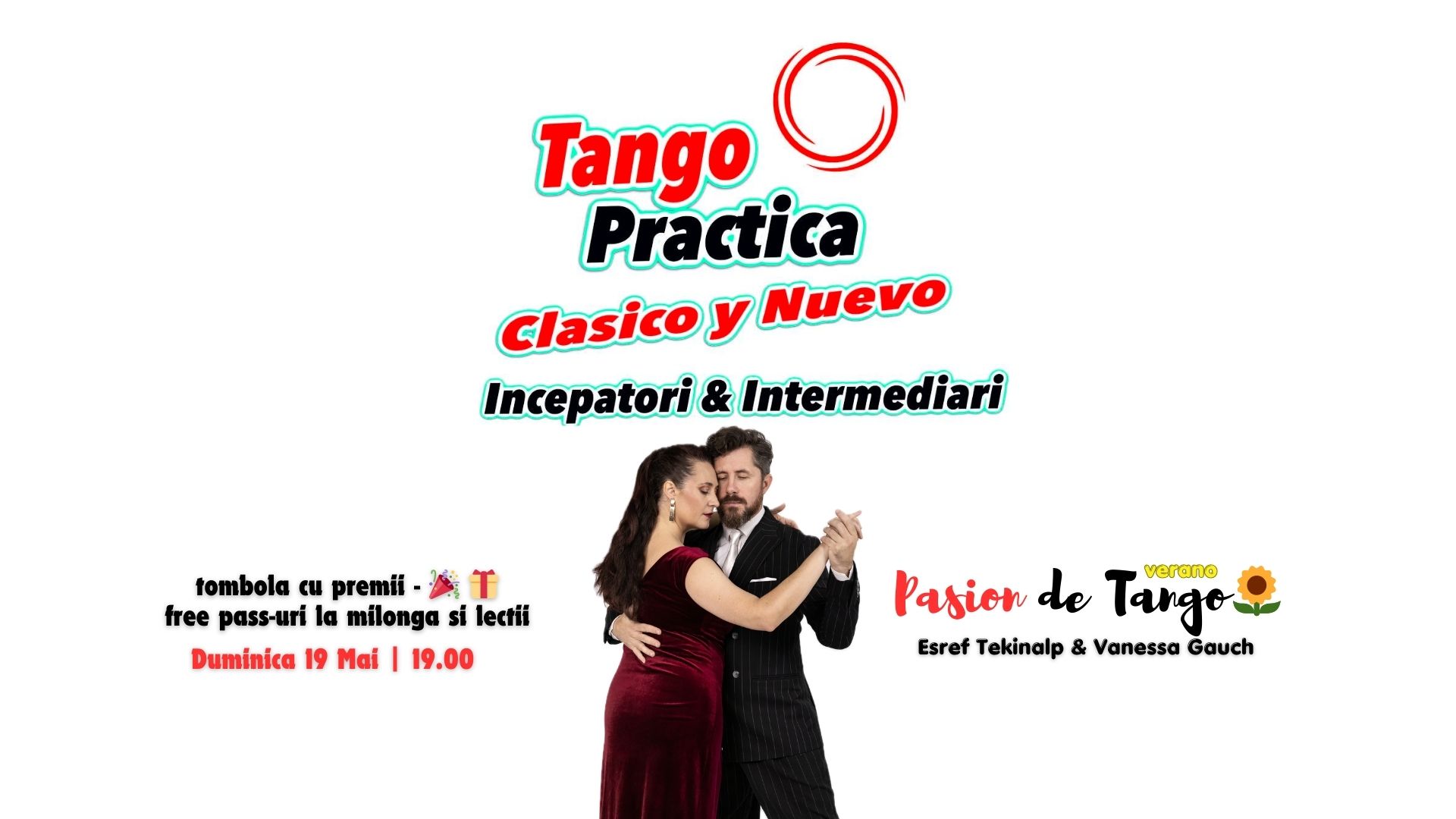 Practica Pasion de Tango โญ๏ธ Tombola cu Premii ๐๐ la ๐๐๐ฌ๐ข๐จ๐ง ๐๐ ๐๐๐ง๐ ๐จ ๐๐๐ซ๐๐ง๐จ ๐ป