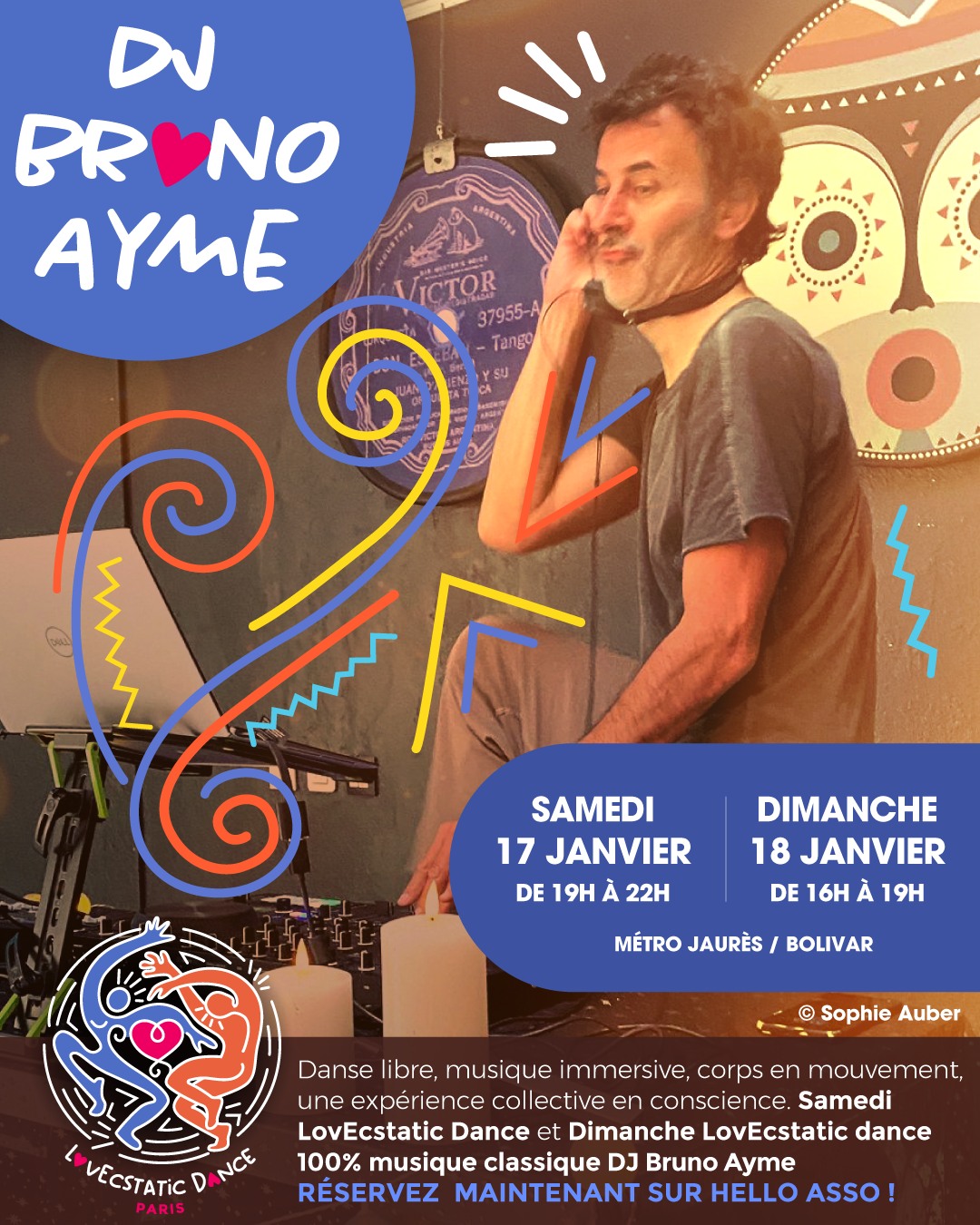 Ecstatic Dance Paris LovEcstatic avec DJ Bruno M Danse Libre Consciente