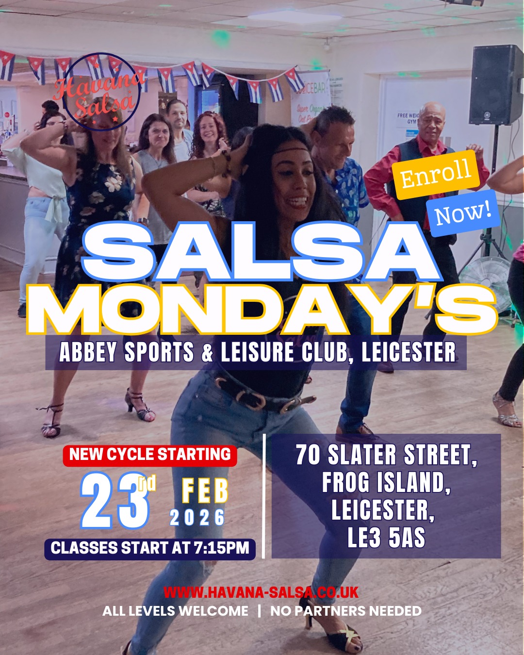 Cuban Salsa Mondays near Leicester city centre!