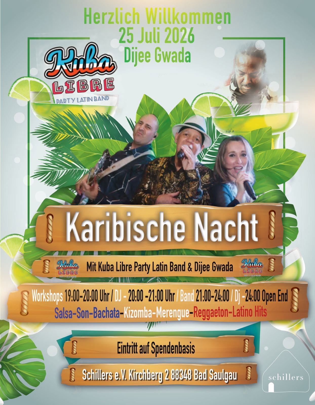 Karibische Nacht Mit Kuba Libre Open air(bei schönes Wetter)