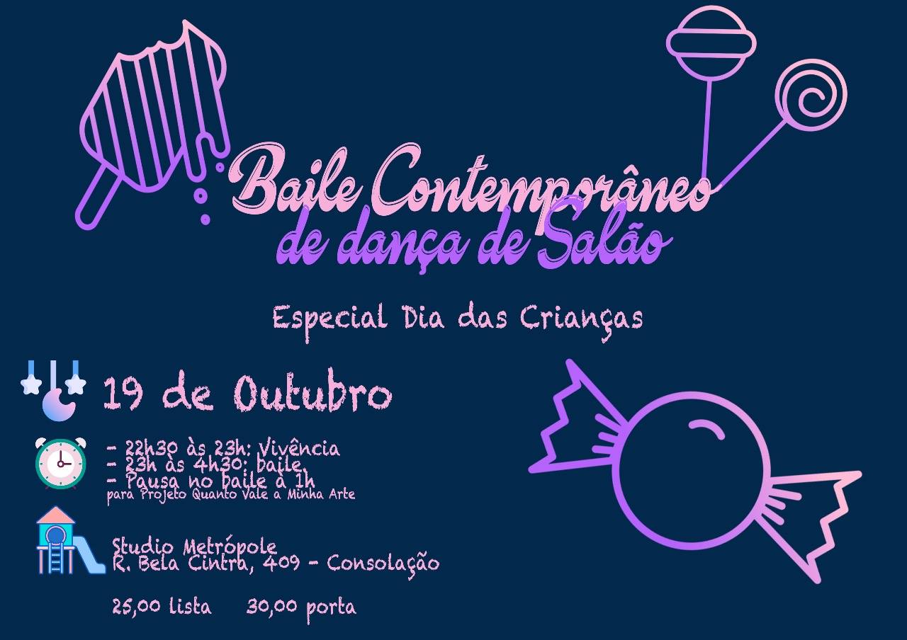 Baile Contemporâneo de Dança de Salão - Dia das Crianças!
