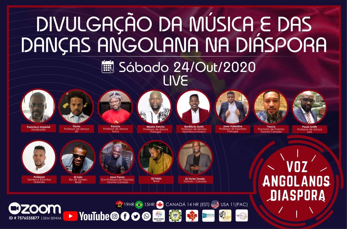 Divulgação da Música e das Danças Angolanas na Diáspora.