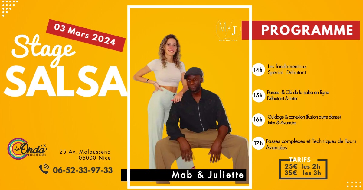 STAGE SALSA PORTO ✨ MAB ET JULIETTE ✨