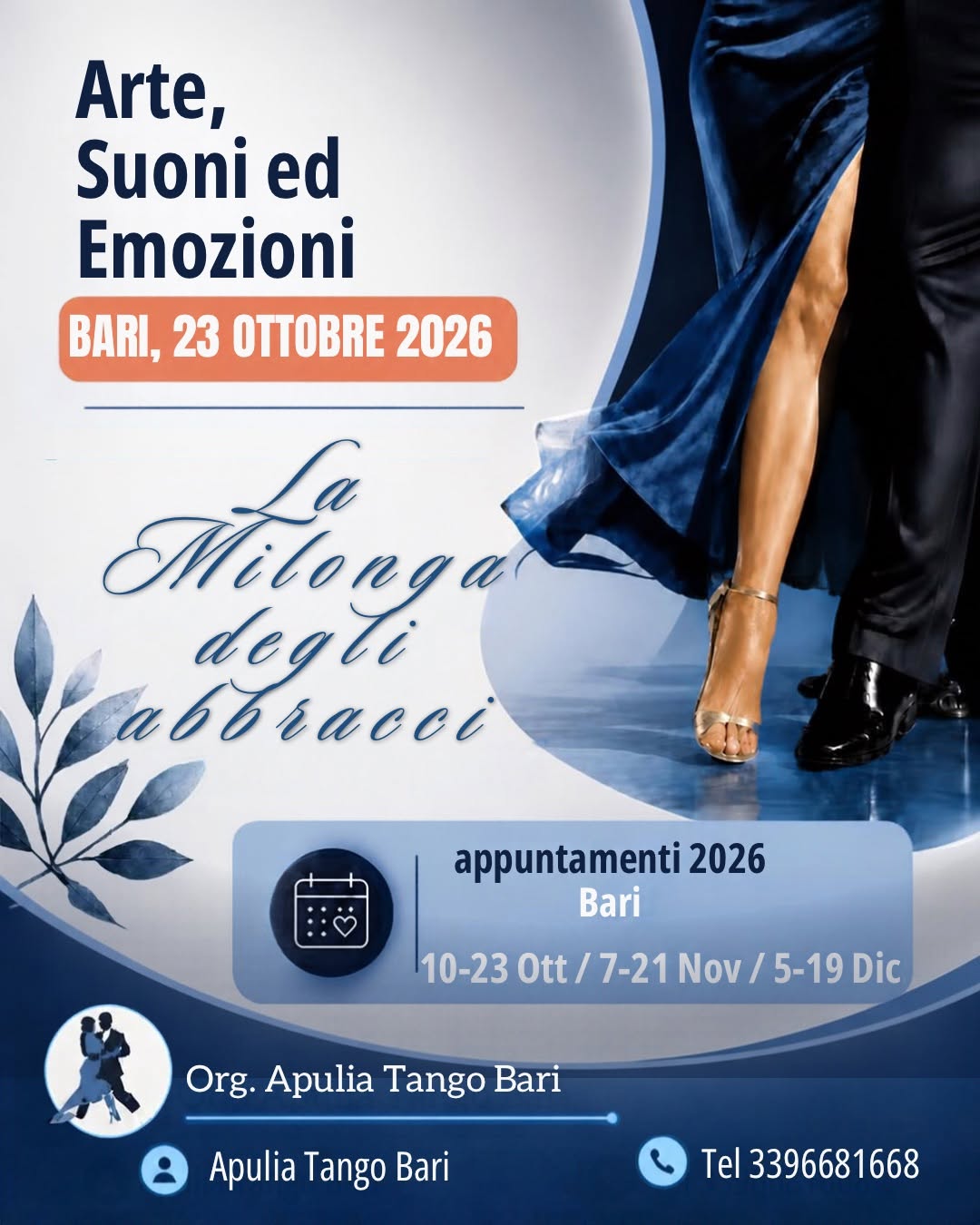 La Milonga degli abbracci - Bari 7 11 2026