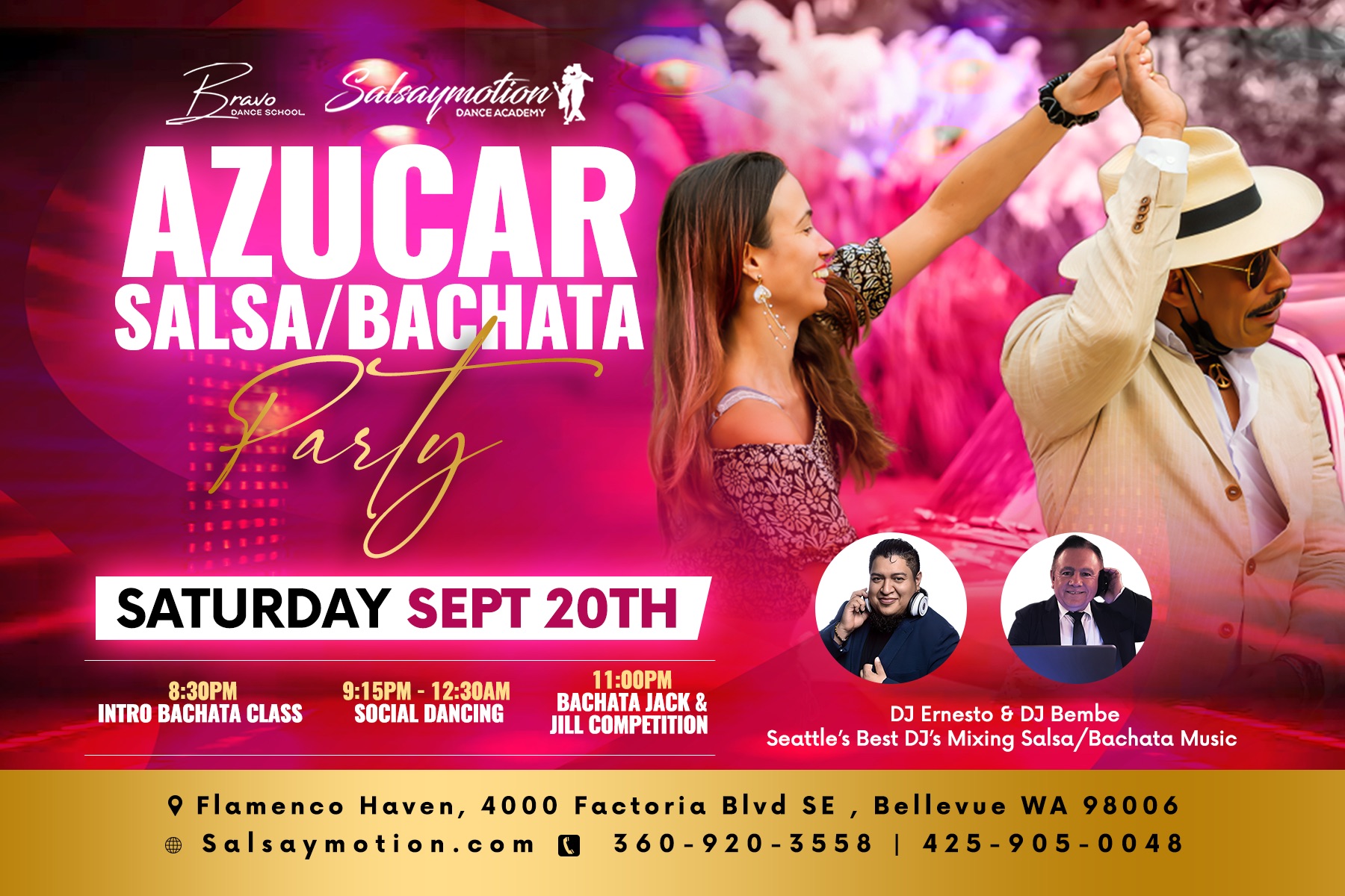 AZUCAR Salsa Bachata Party + Bachata Jack & Jill