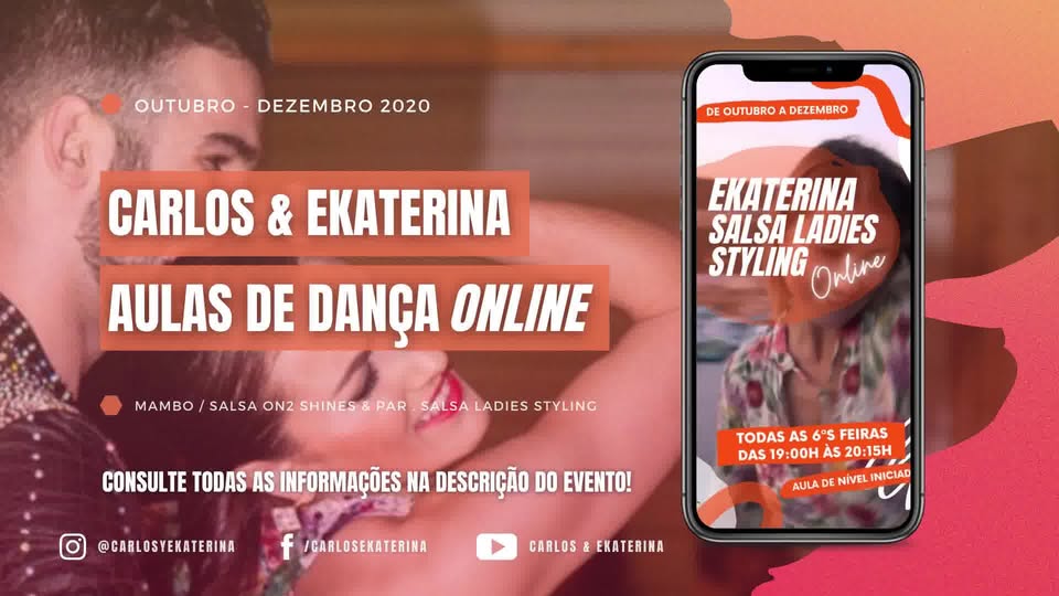 ✺ Aulas de Dança Online ✺ Carlos & Ekaterina ✺ Out - Dez 2020 ✺