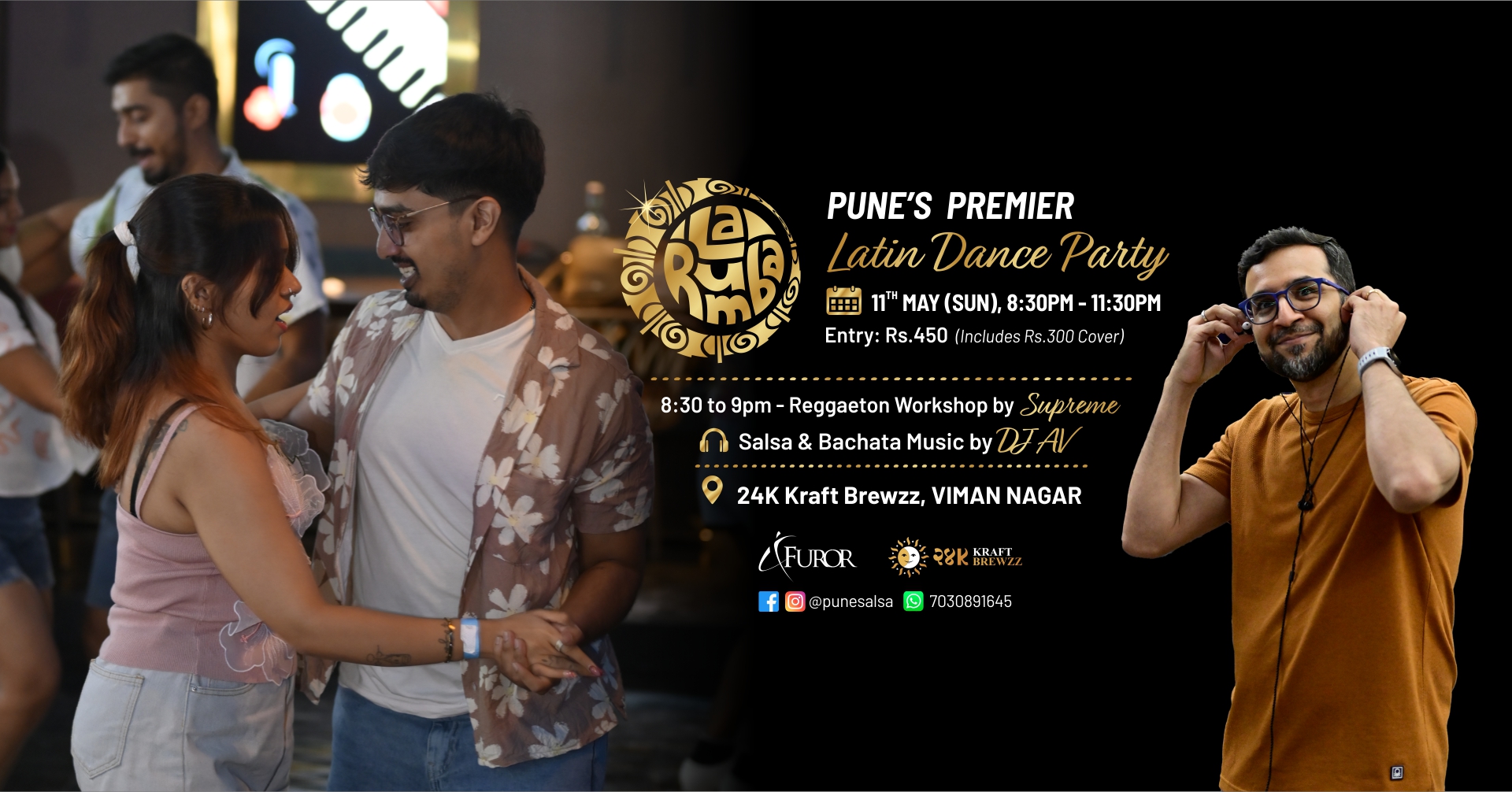 La Rumba in Viman Nagar - Salsa & Bachata Party - 11th May'25