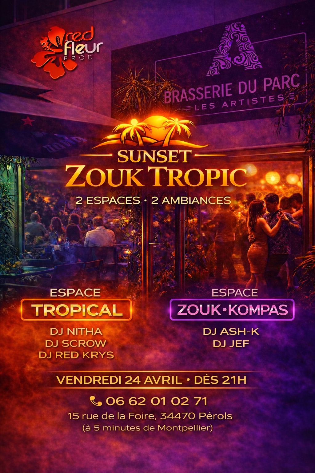SUNSET ZOUK TROPIC ⭐️ 2 SALLES ⭐️ 2 AMBIANCES ⭐️