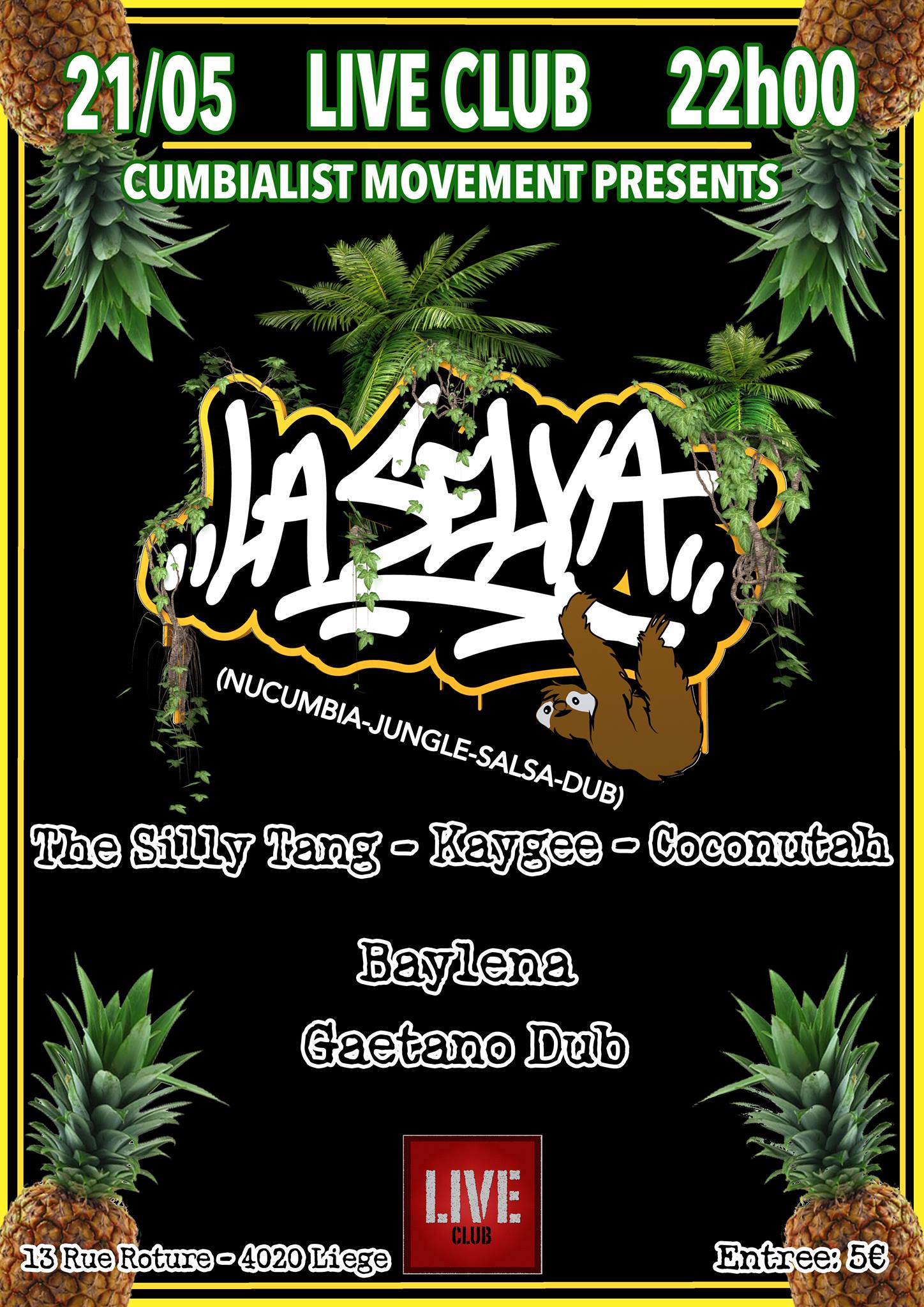 LA SELVA at Live Club (NuCumbia Jungle Salsa Dub & more)