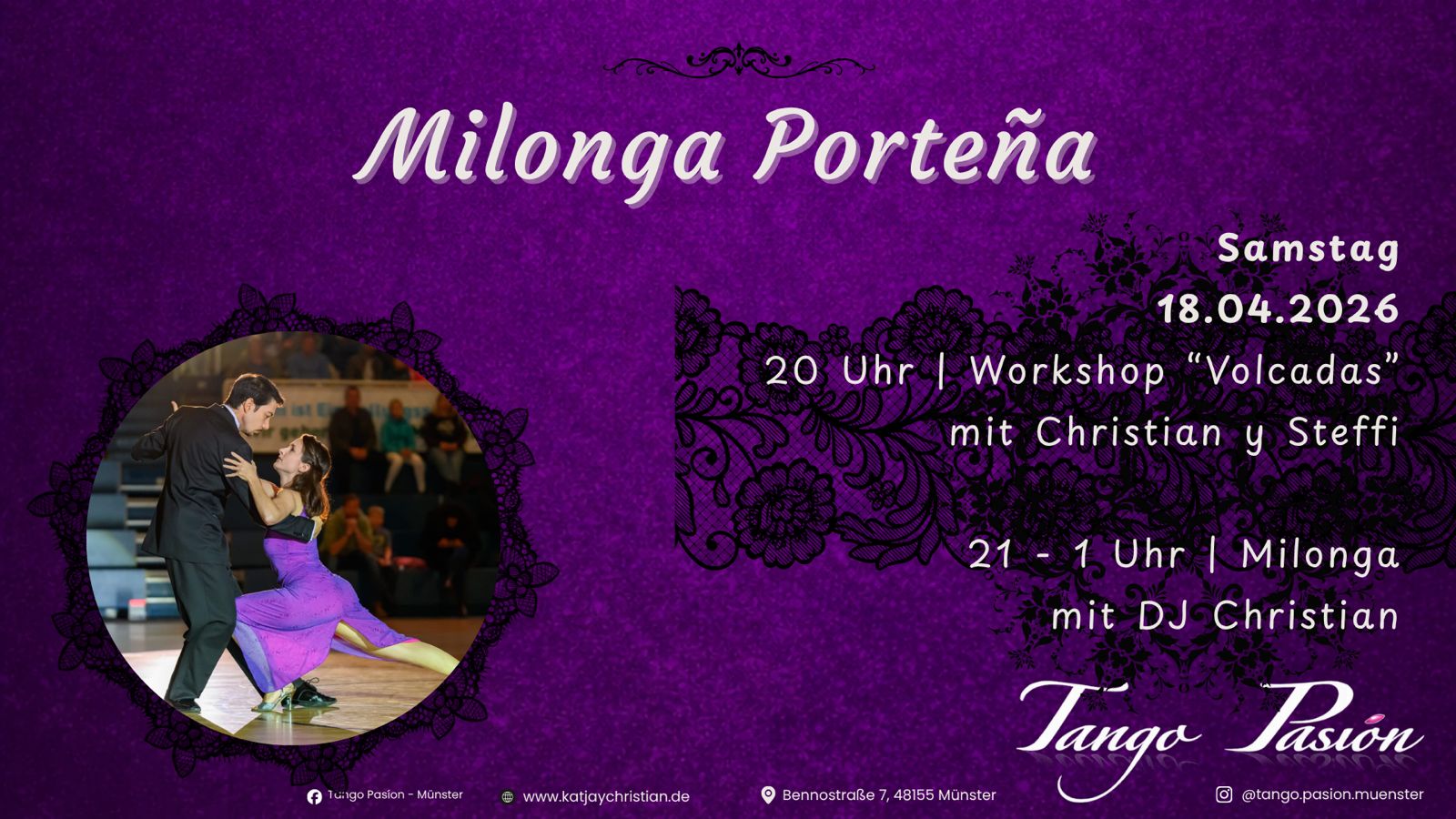 Workshop "Volcadas" y Milonga Porteña