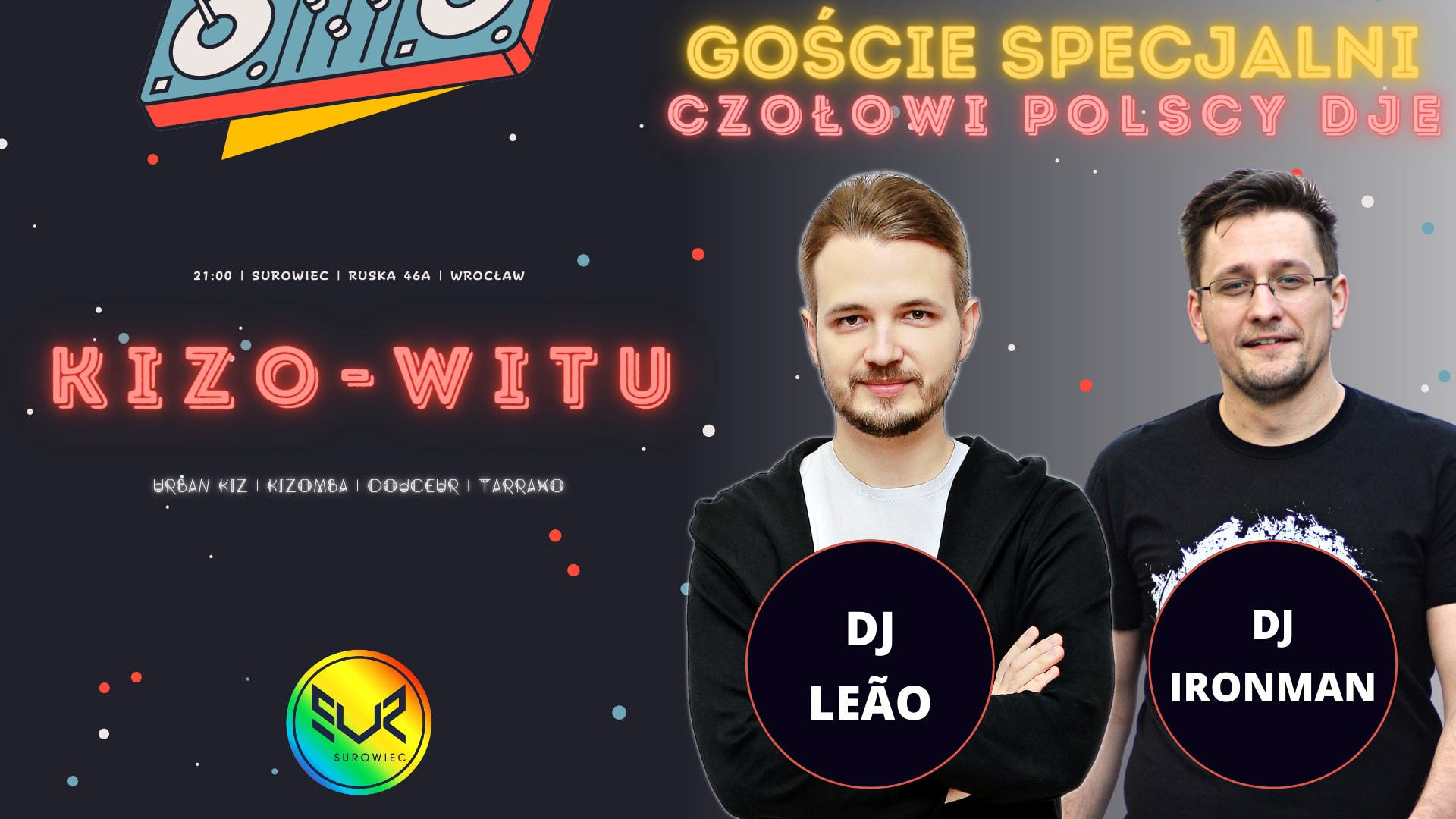 Kizo-Witu #32 - goście specjalni: DJ LEÃO (Warszawa) & DJ IRONMAN (Łódź)