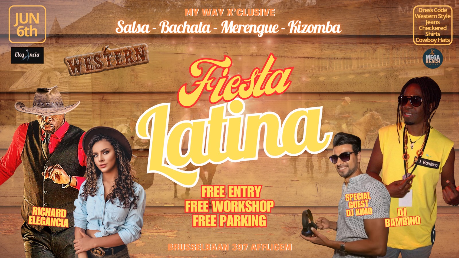 💃 FIESTA LATINA DJ BAMBINO WESTERN RICHARD ELEGANCIA💃